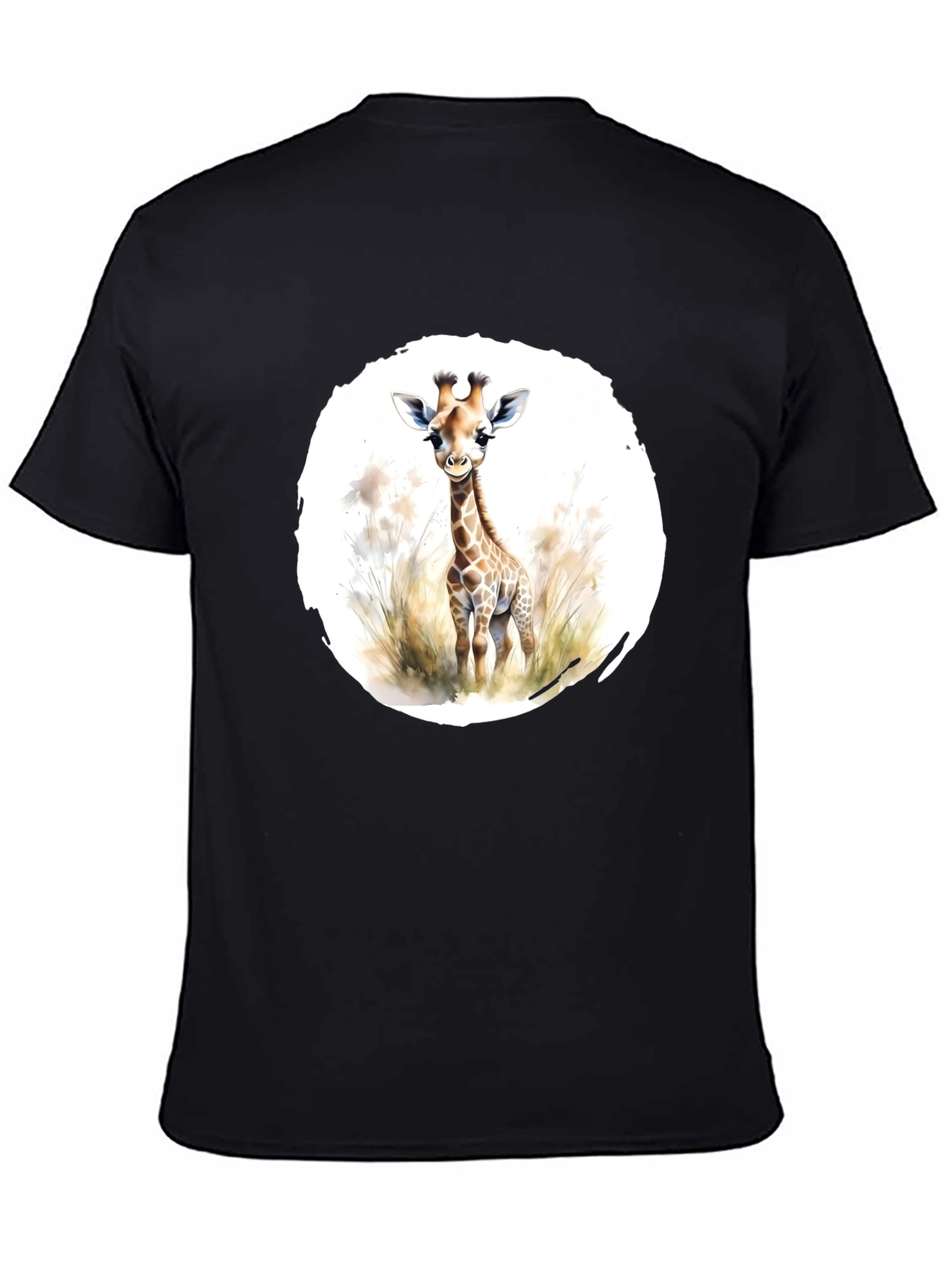 Giraffe Graphic Tee - Unisex Black T-Shirt