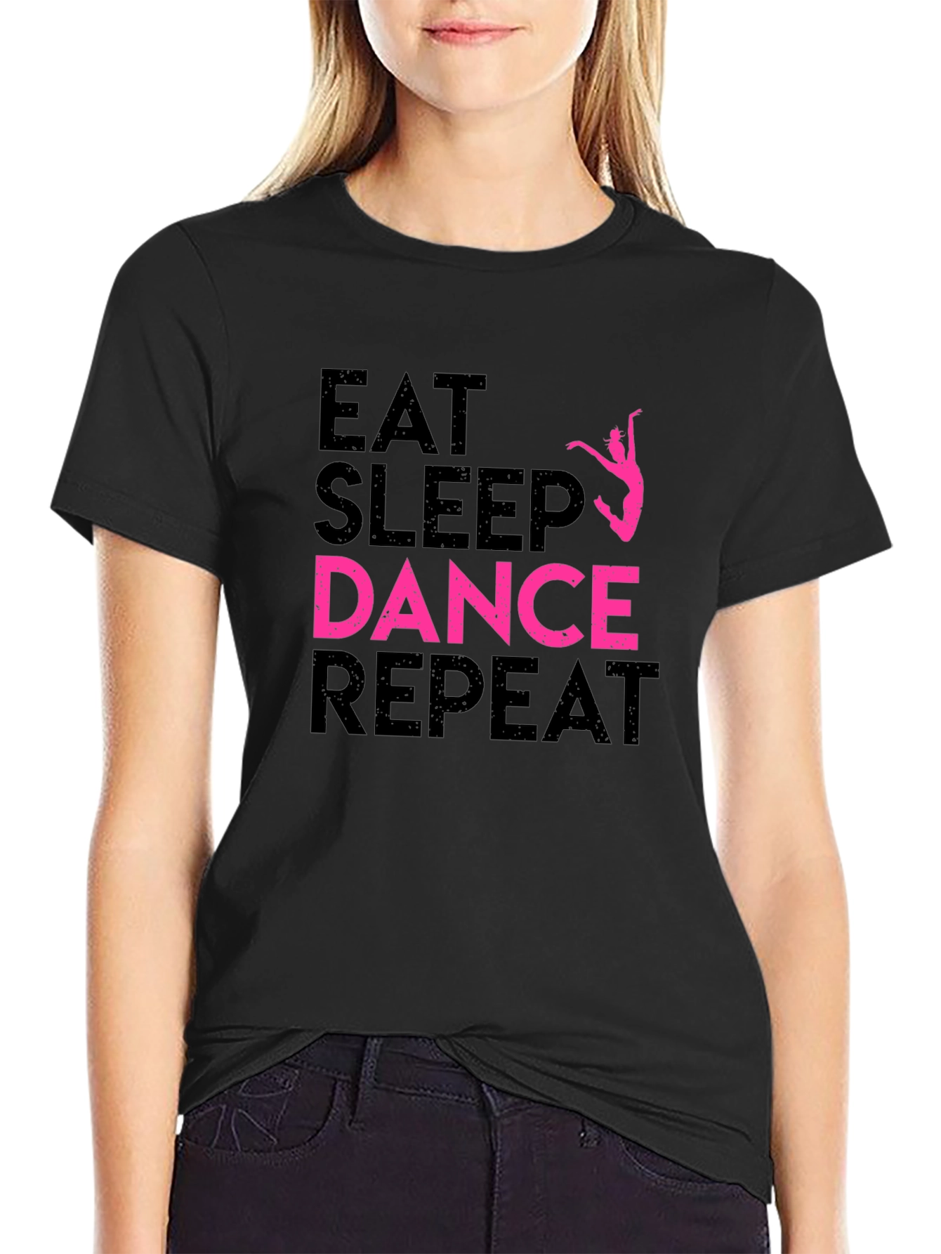 Eat Sleep Dance Repeat Black T-Shirt