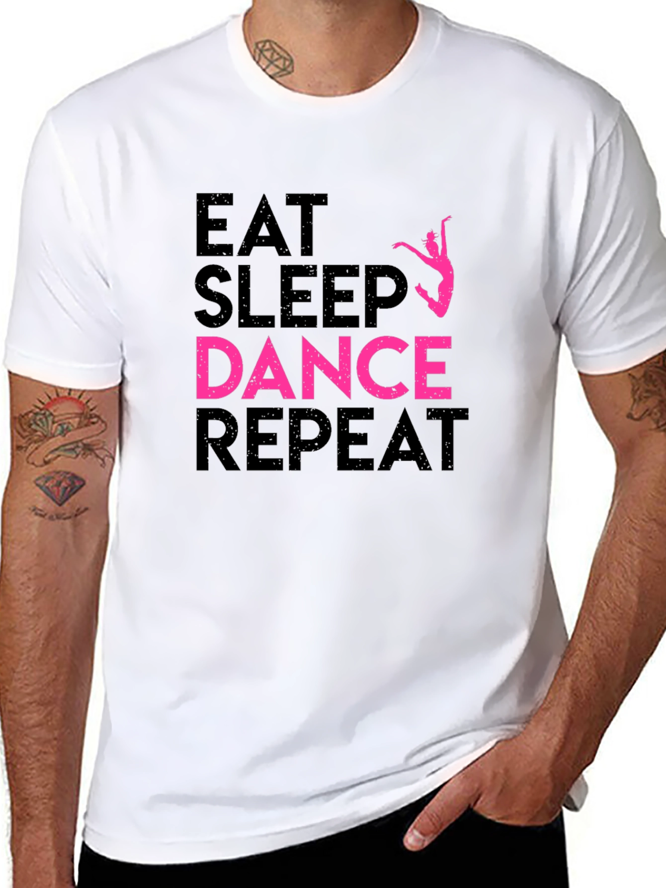 Eat Sleep Dance Repeat Black T-Shirt