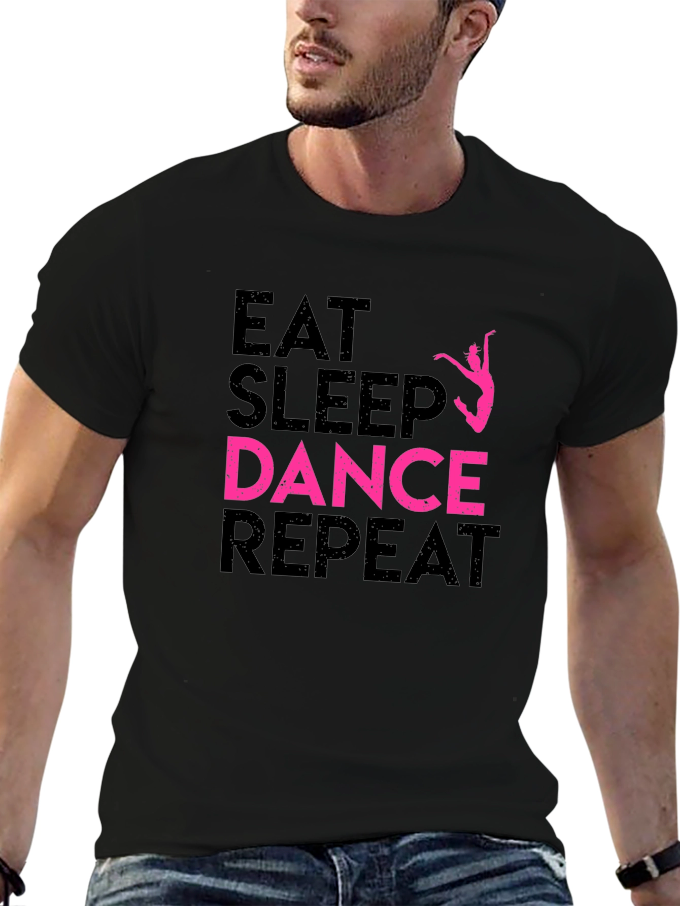 Eat Sleep Dance Repeat Black T-Shirt