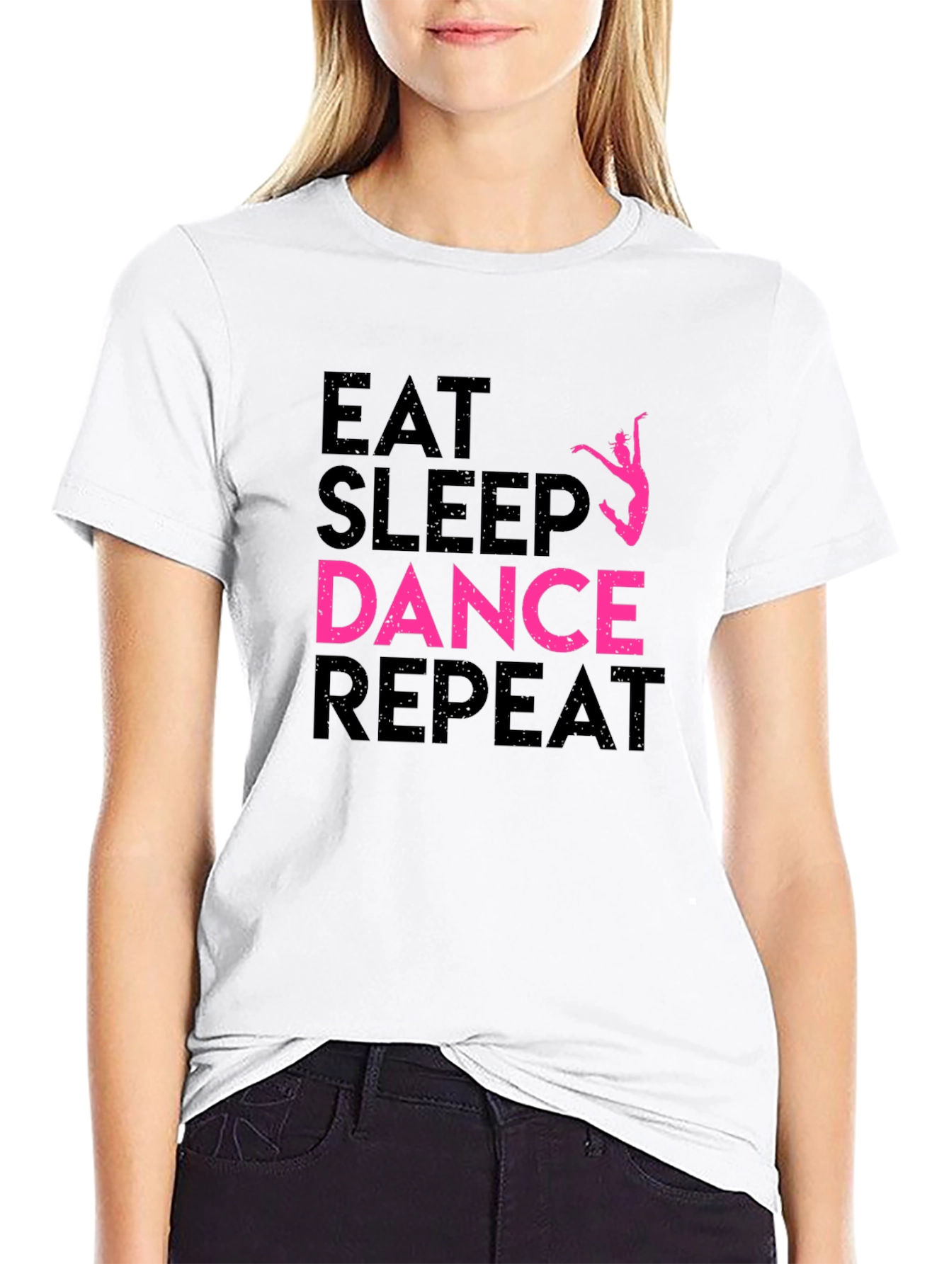 Eat Sleep Dance Repeat Black T-Shirt