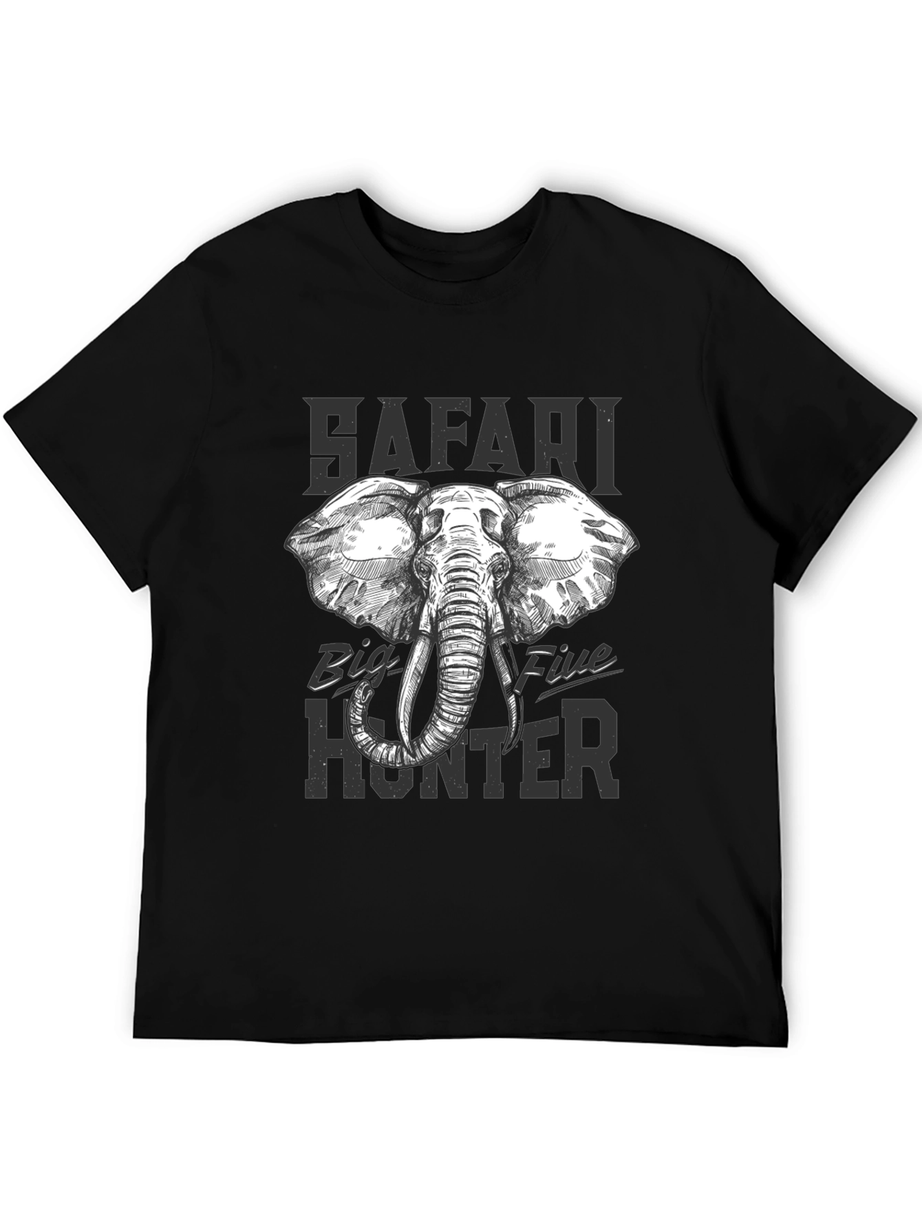 Safari Big Five Hunter Graphic T-Shirt