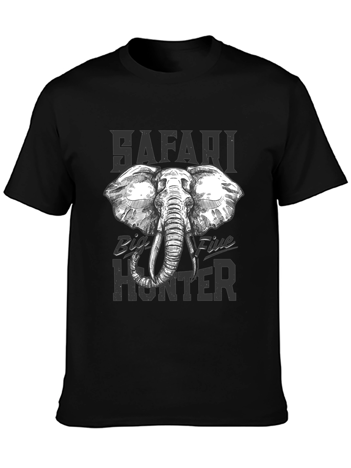 Safari Big Five Hunter Graphic T-Shirt
