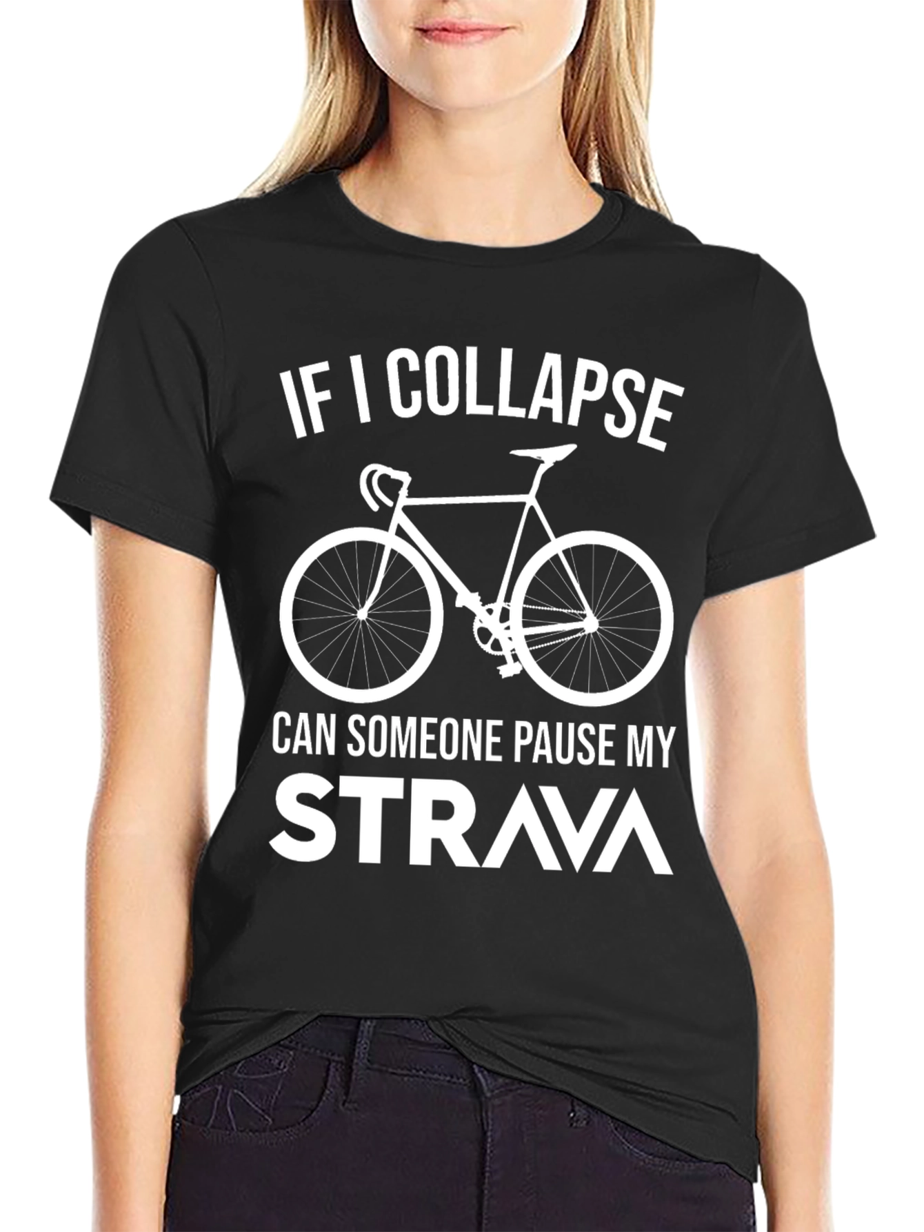 Funny Cycling T-Shirt - Strava Pause