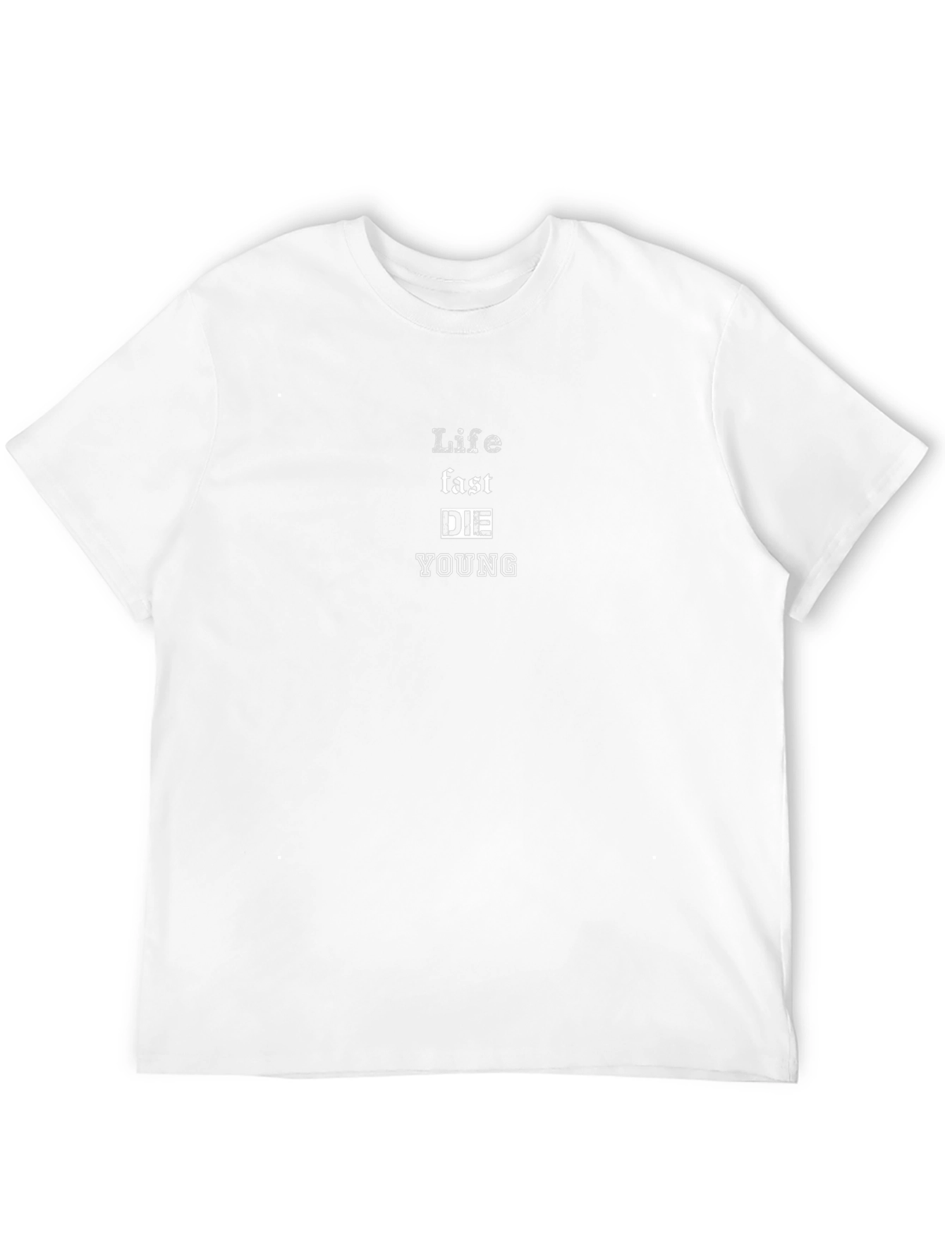 Life Fast Die Young Black Graphic Tee