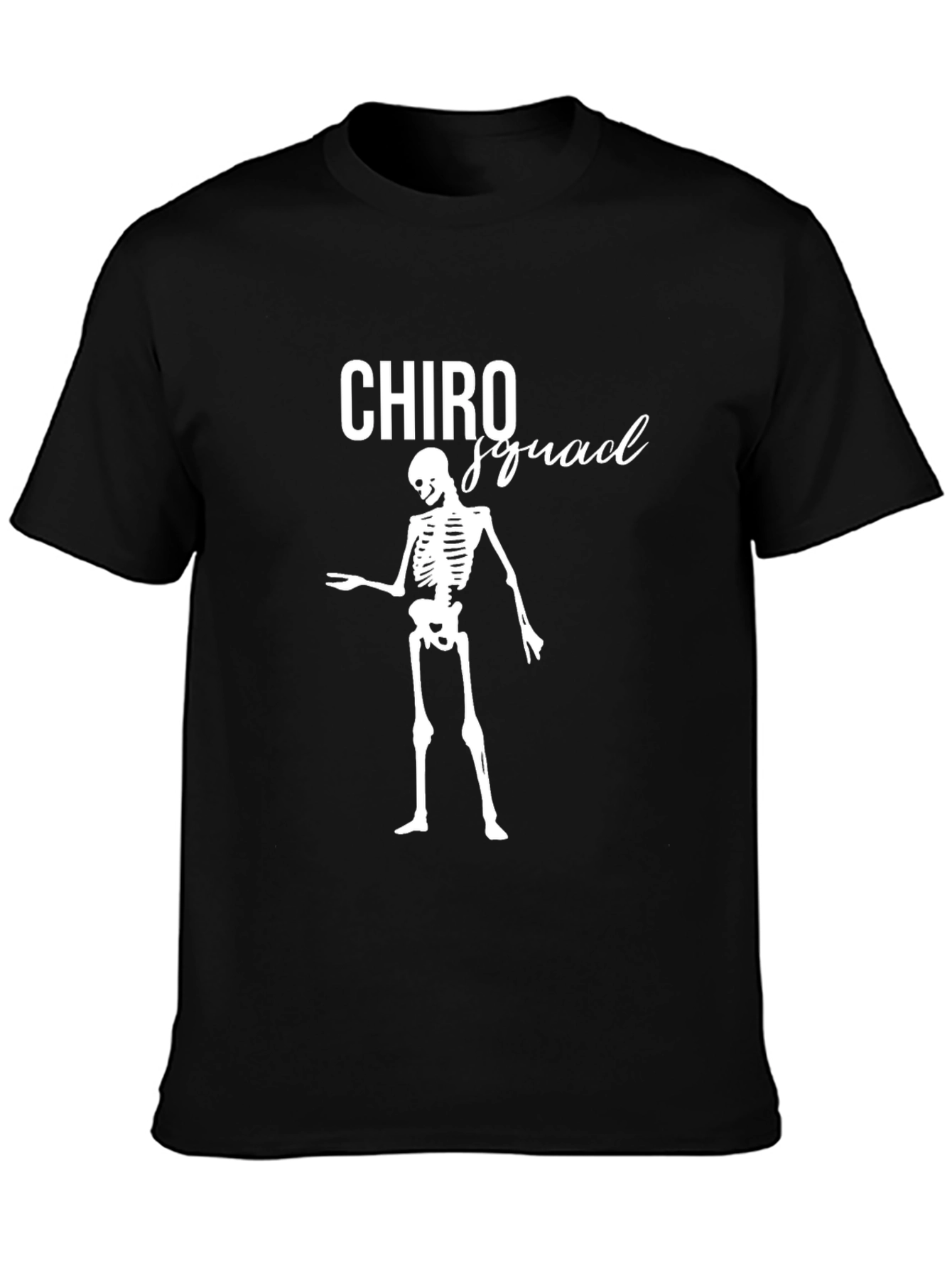 Chiro Squad Skeleton Graphic Tee - Black