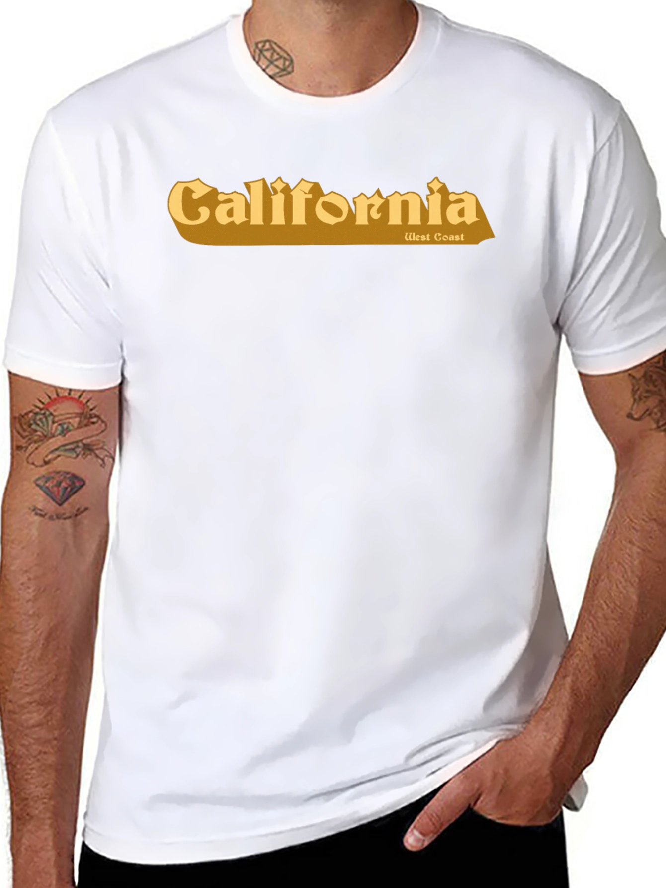 California West Coast T-Shirt - Retro Design