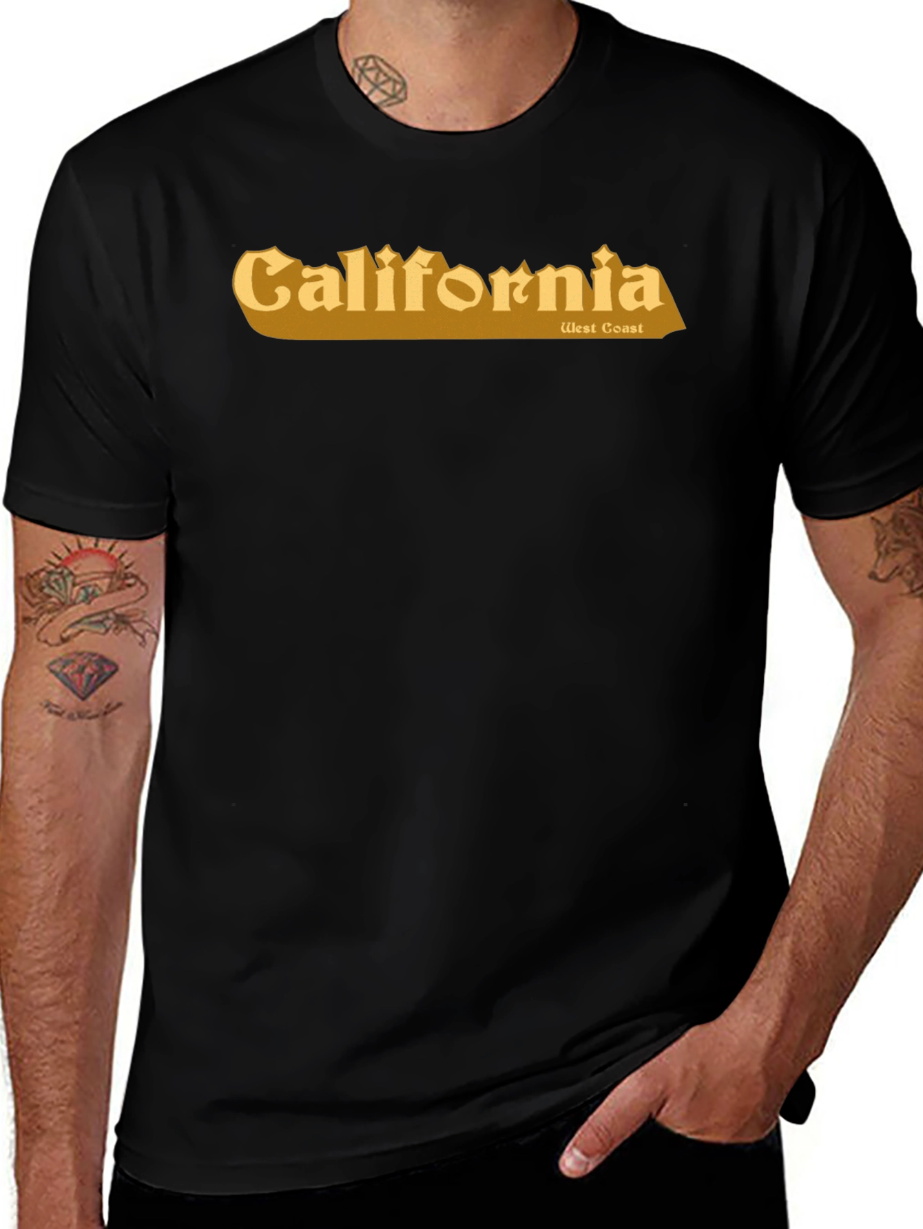 California West Coast T-Shirt - Retro Design