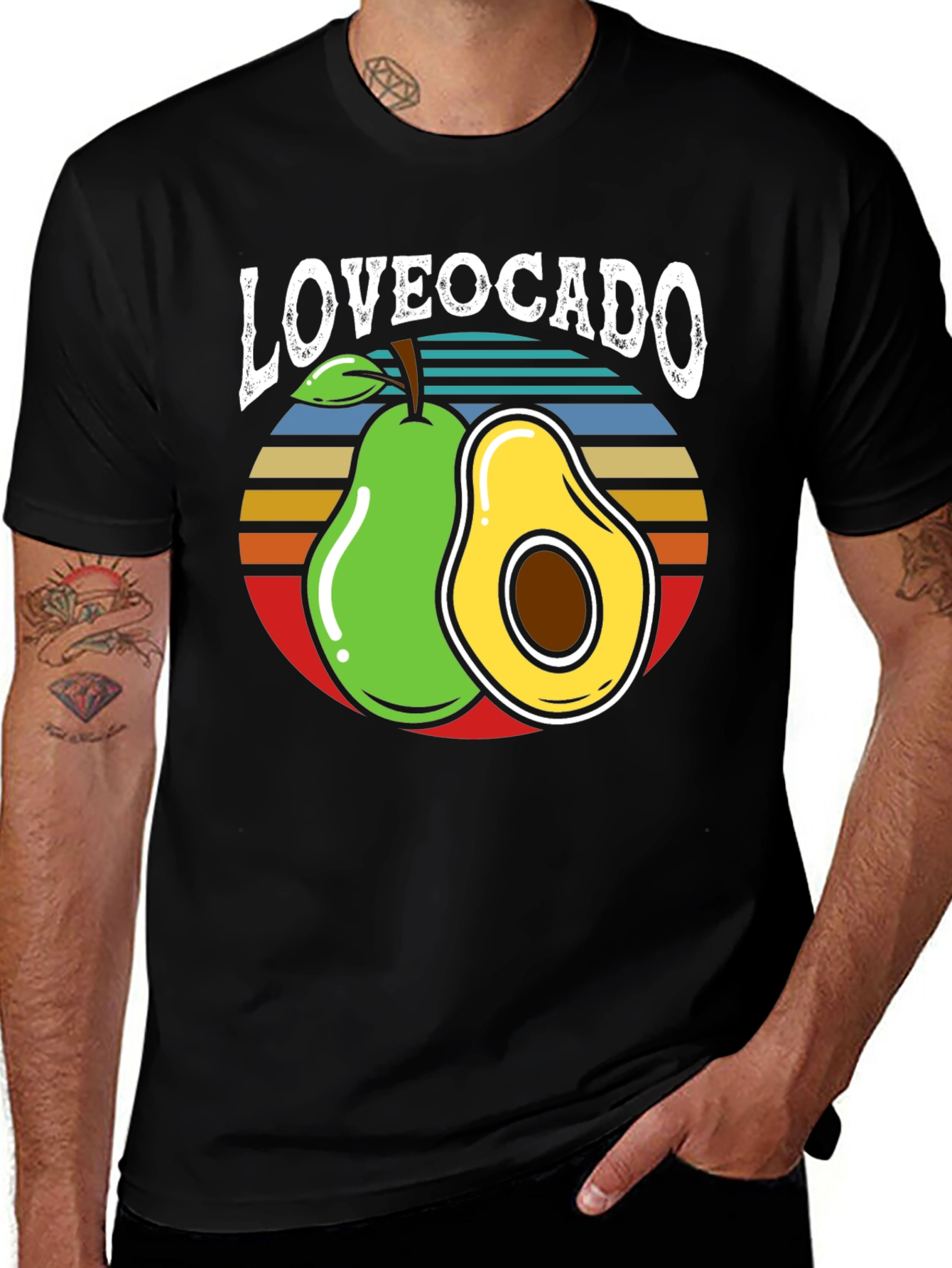 Loveocado Black Graphic Tee