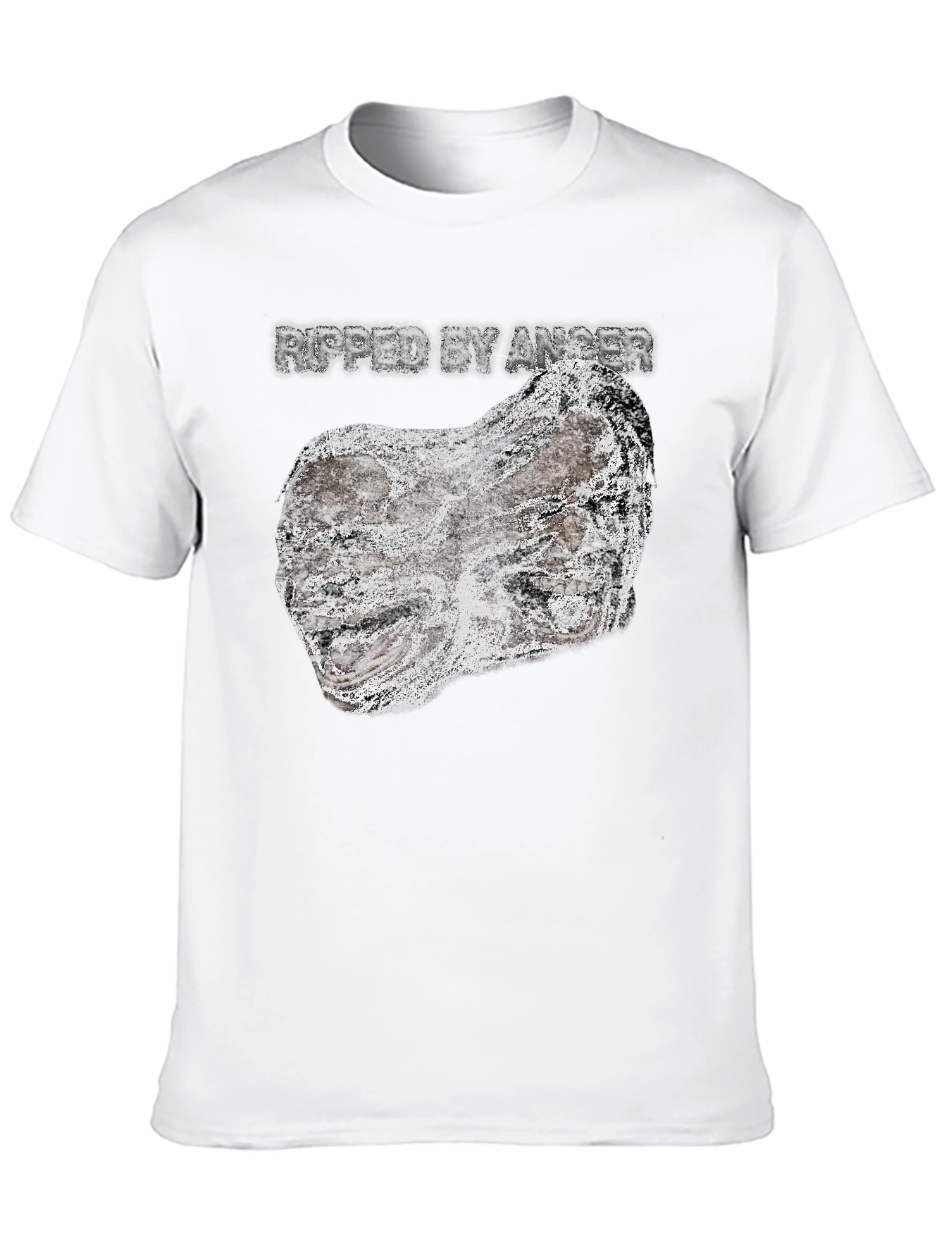 Ripped by Anger Graphic Tee - Black