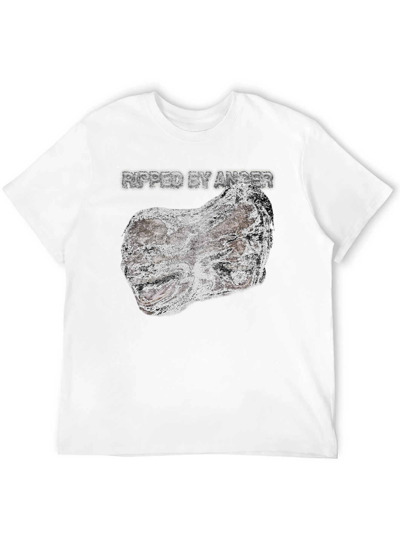 Ripped by Anger Graphic Tee - Black