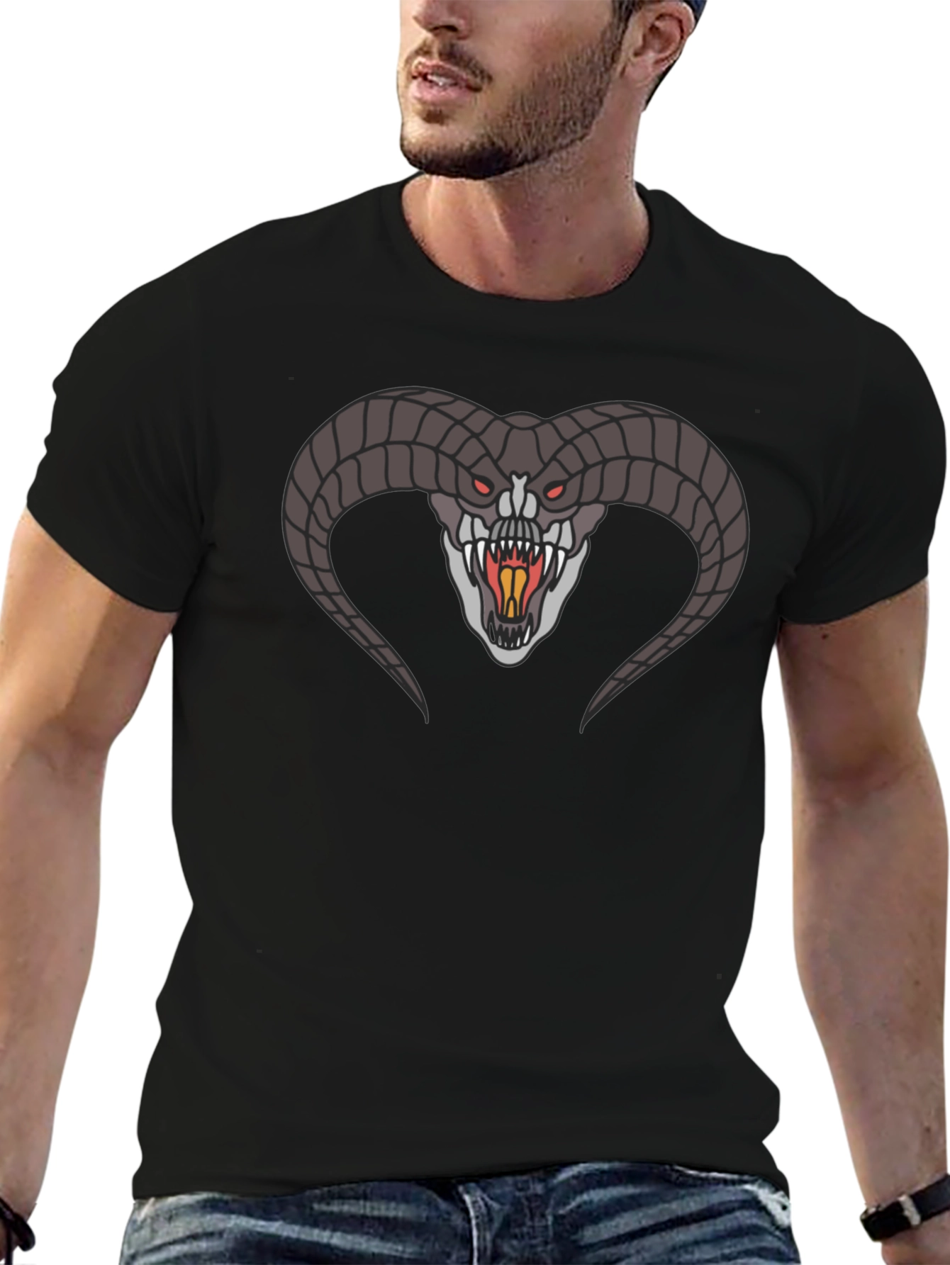 Balrog Graphic Tee - Epic Fantasy Design