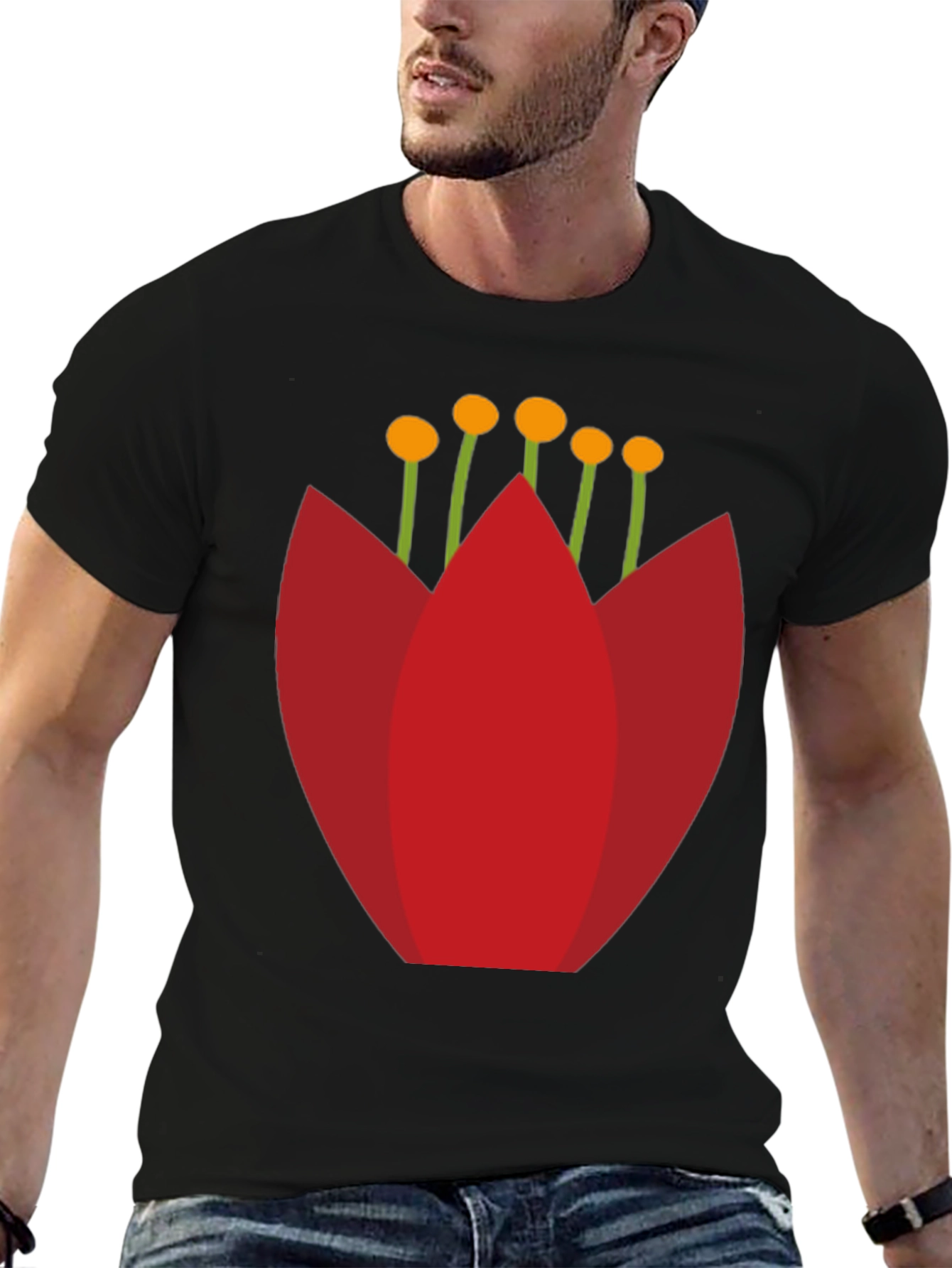 Modern Floral Graphic T-Shirt