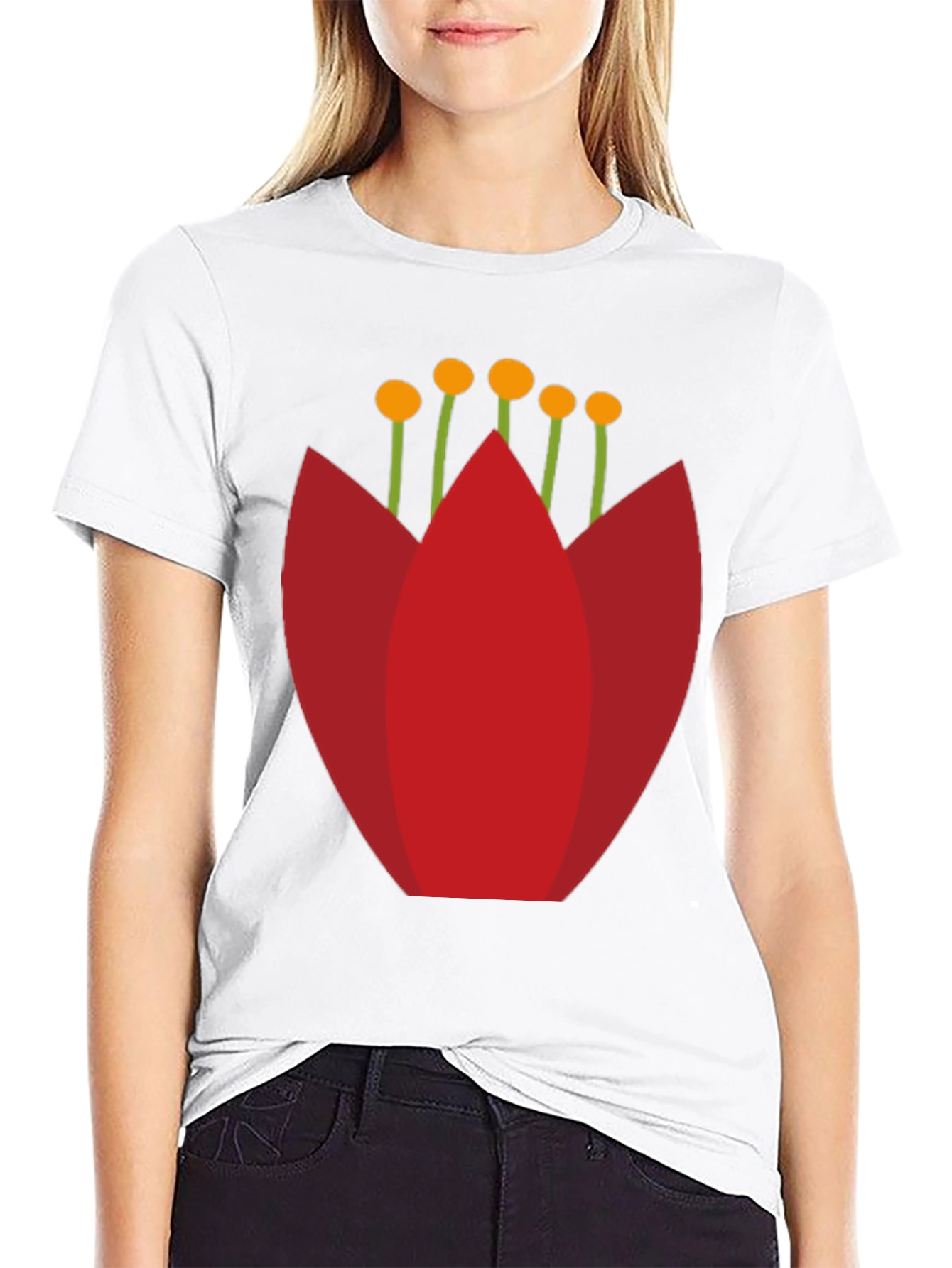 Modern Floral Graphic T-Shirt