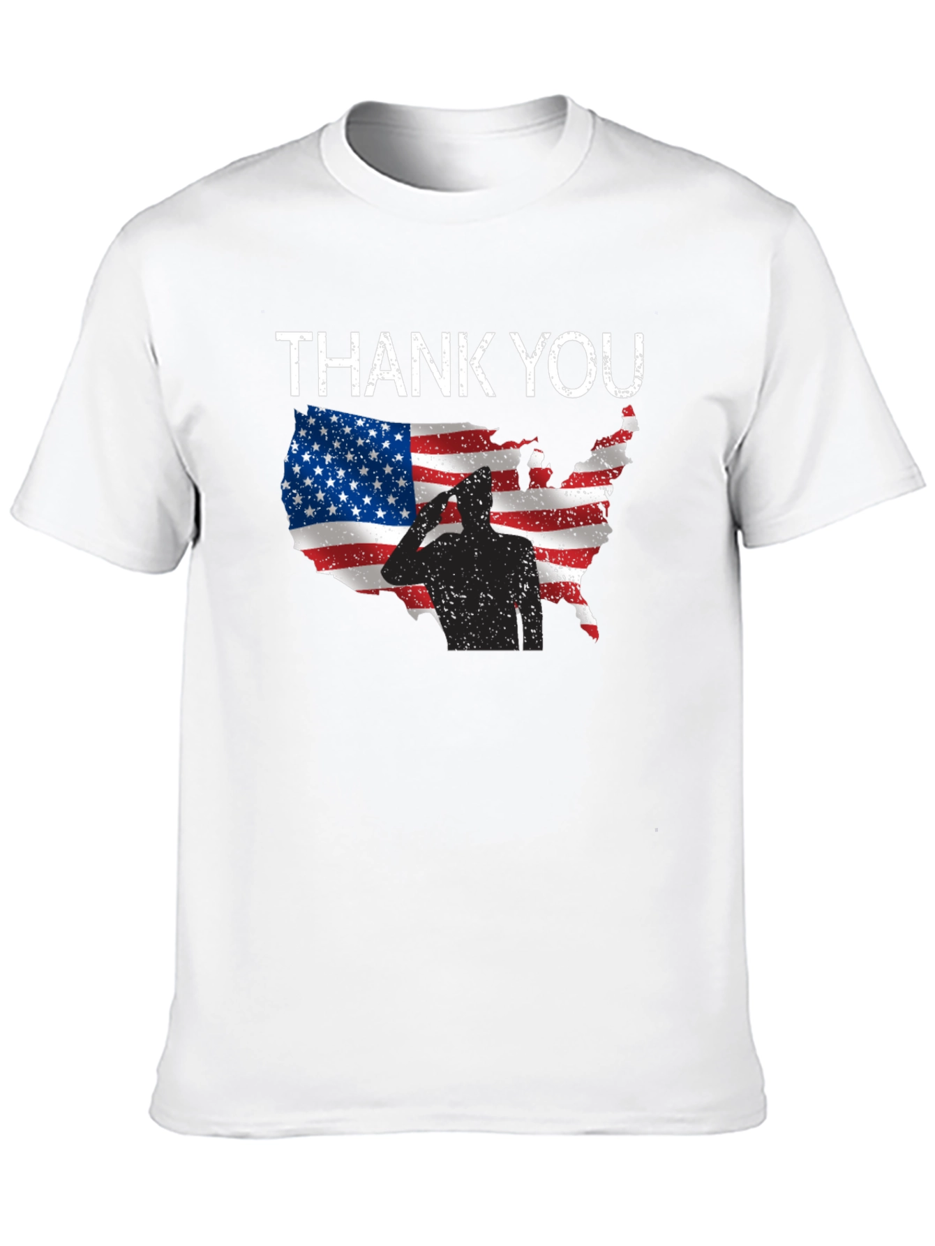 Thank You American Flag Soldier Graphic T-Shirt