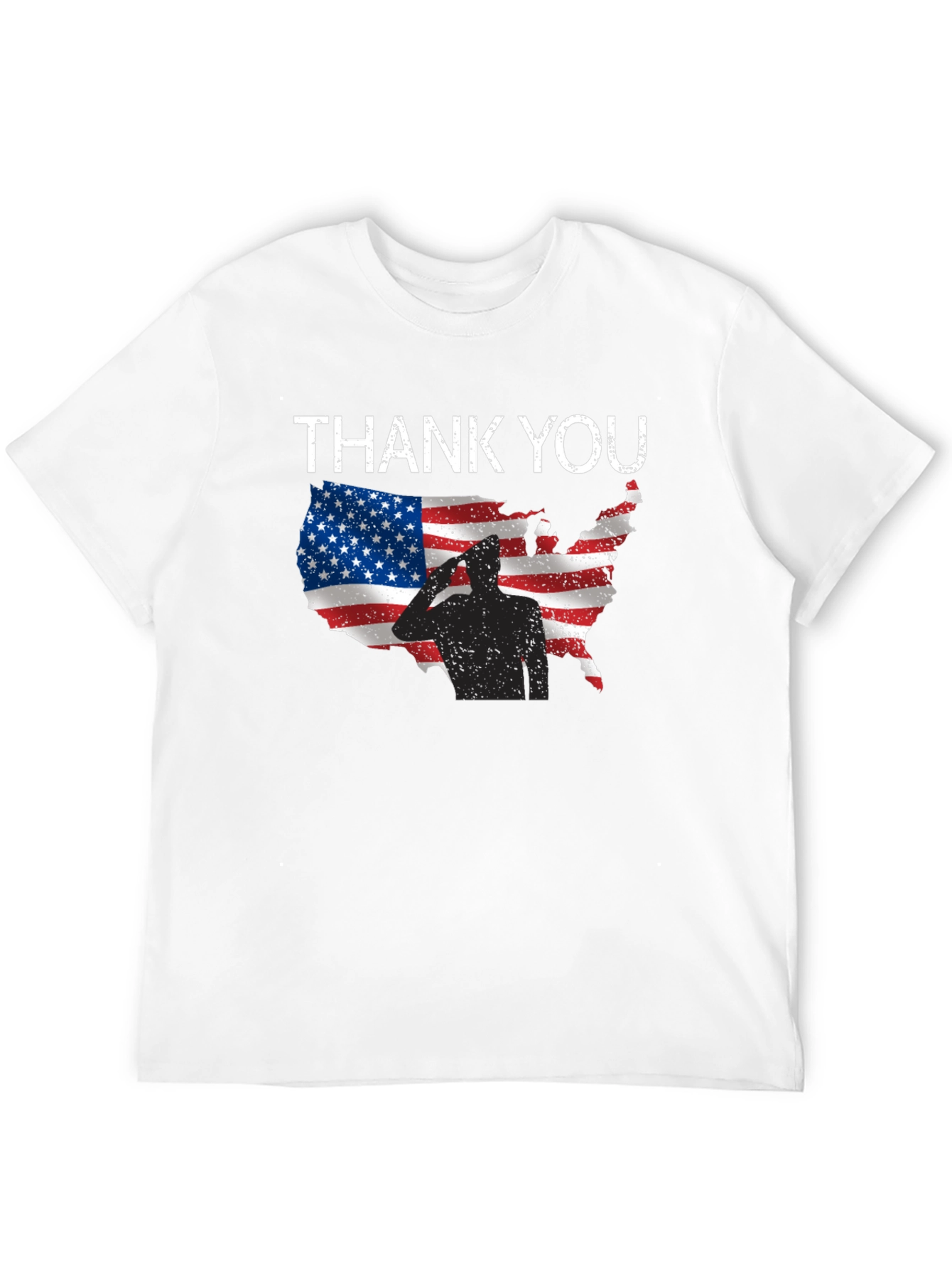 Thank You American Flag Soldier Graphic T-Shirt