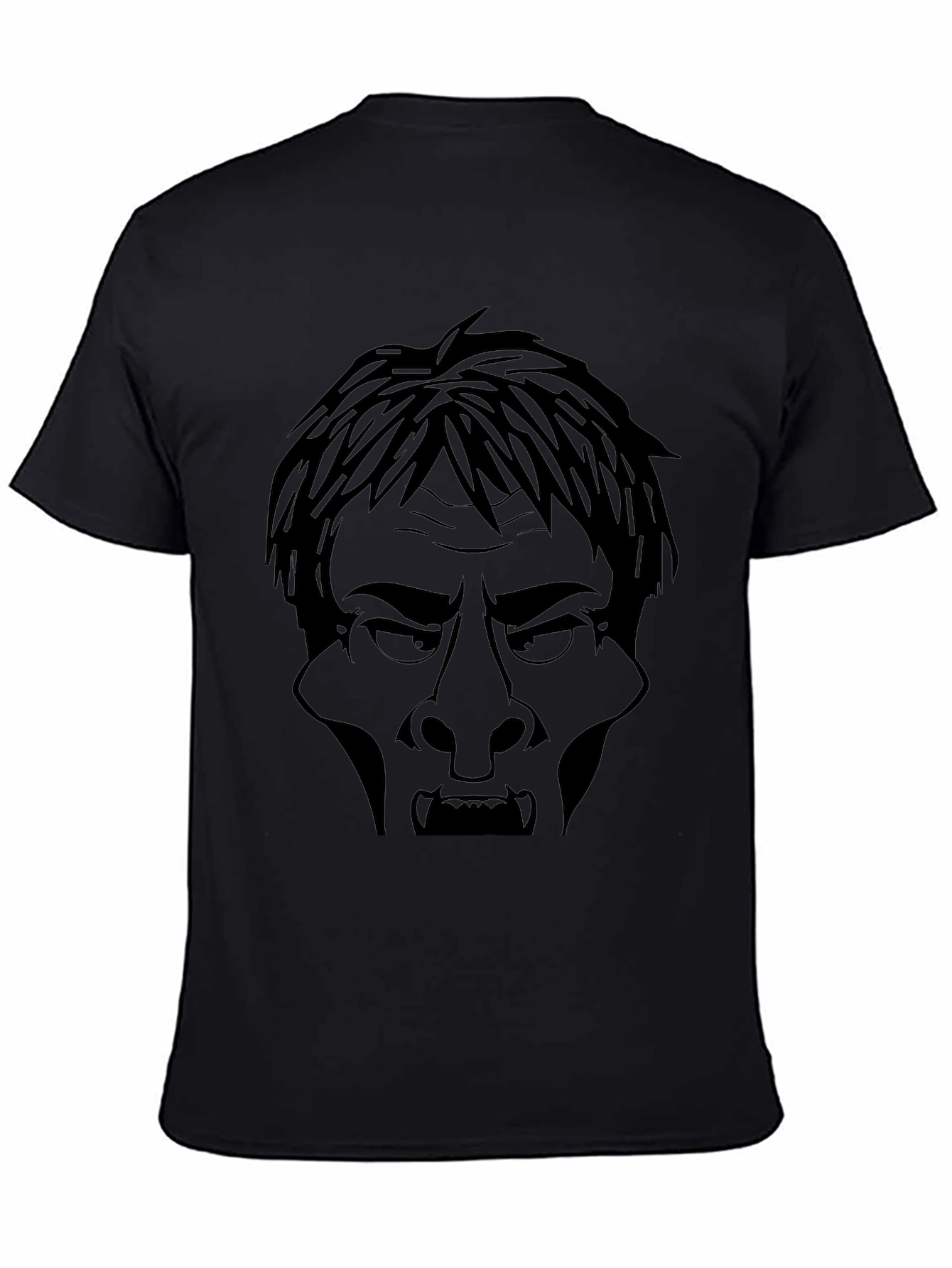 Vampire Face Graphic Tee - Mens Black T-Shirt