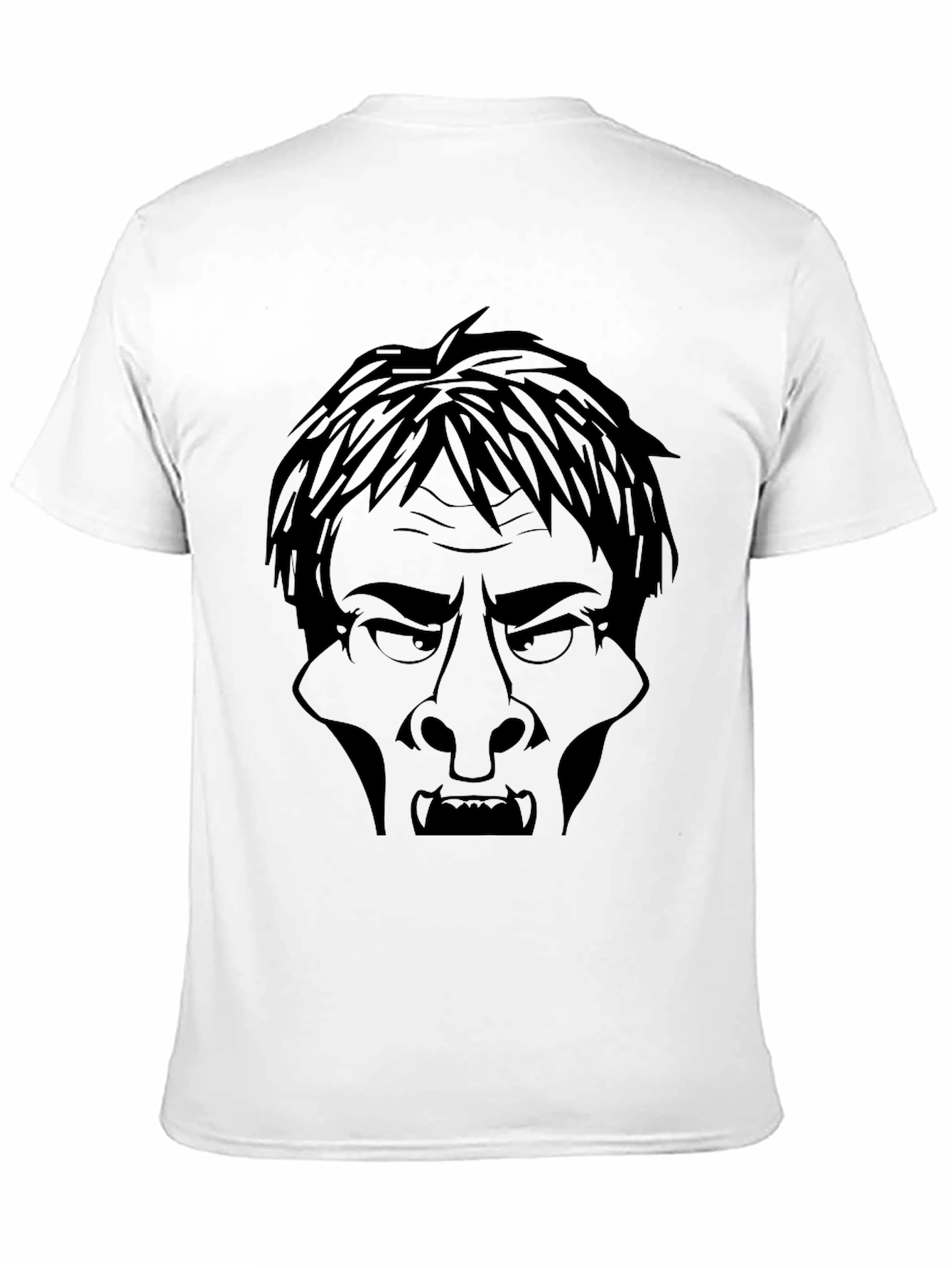 Vampire Face Graphic Tee - Mens Black T-Shirt
