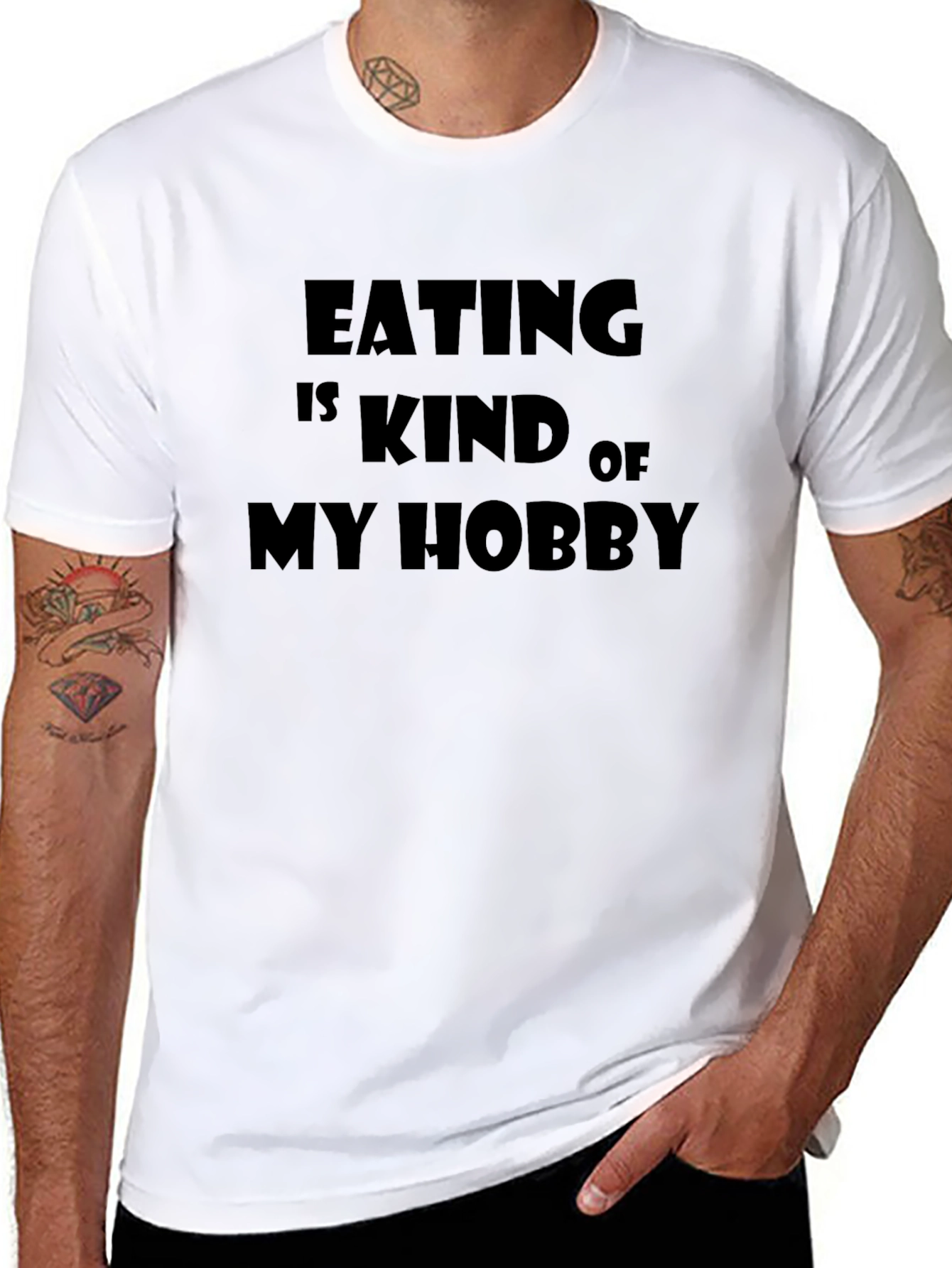 Eating is My Hobby - Funny Graphic Tee