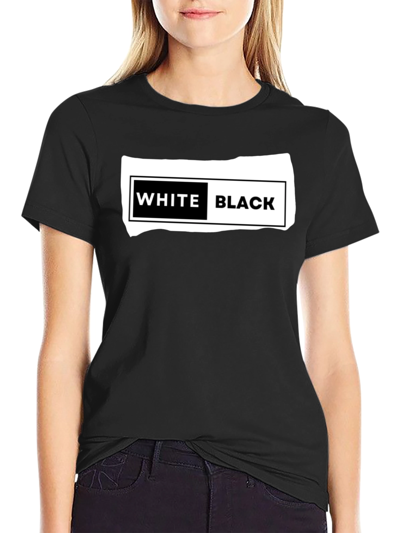 White Black Graphic T-Shirt - Unisex