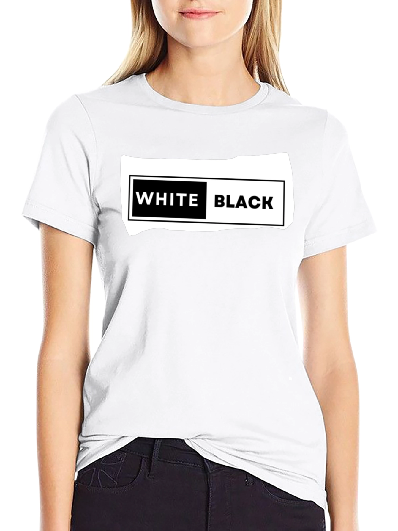 White Black Graphic T-Shirt - Unisex