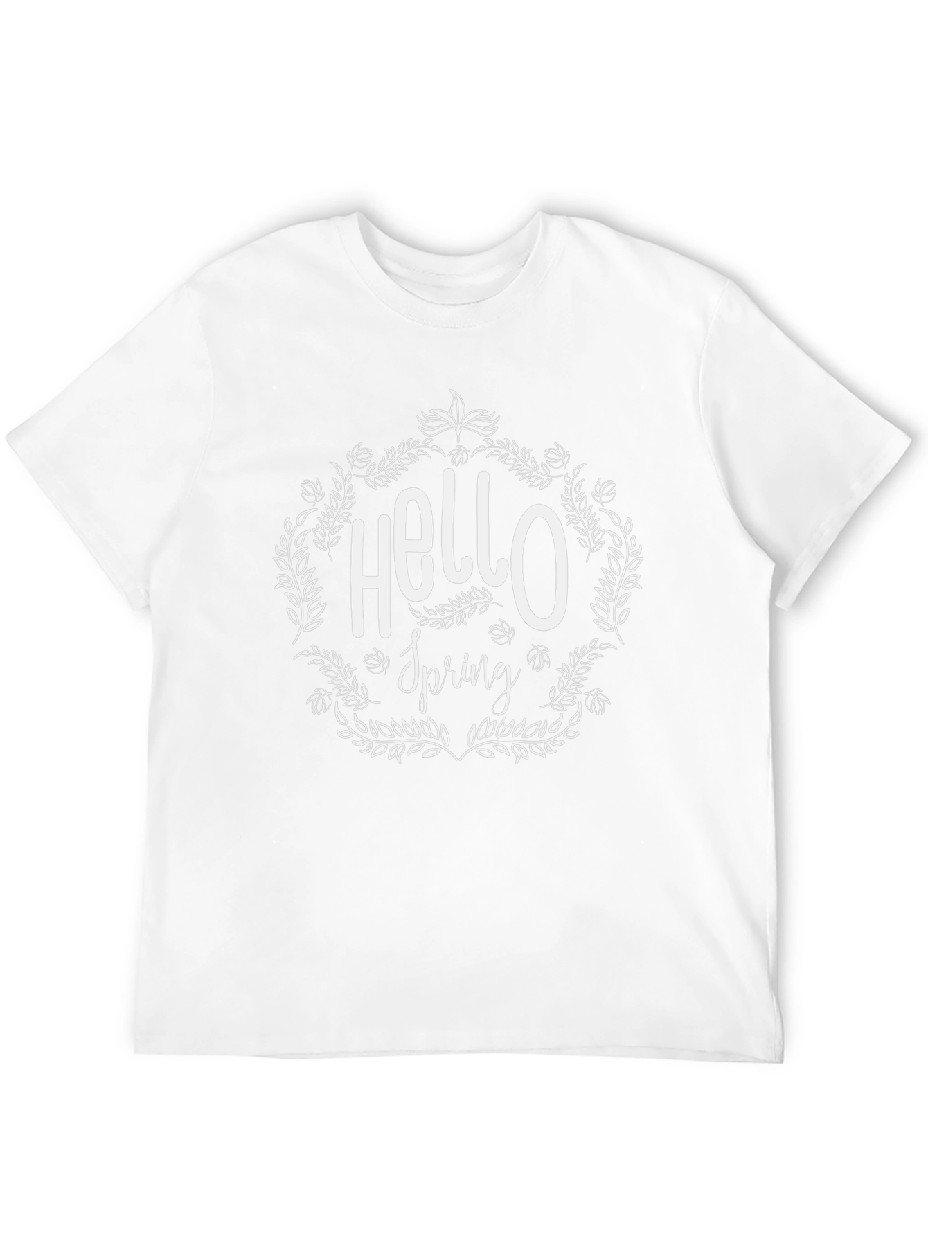 Hello Spring Graphic T-Shirt - Black
