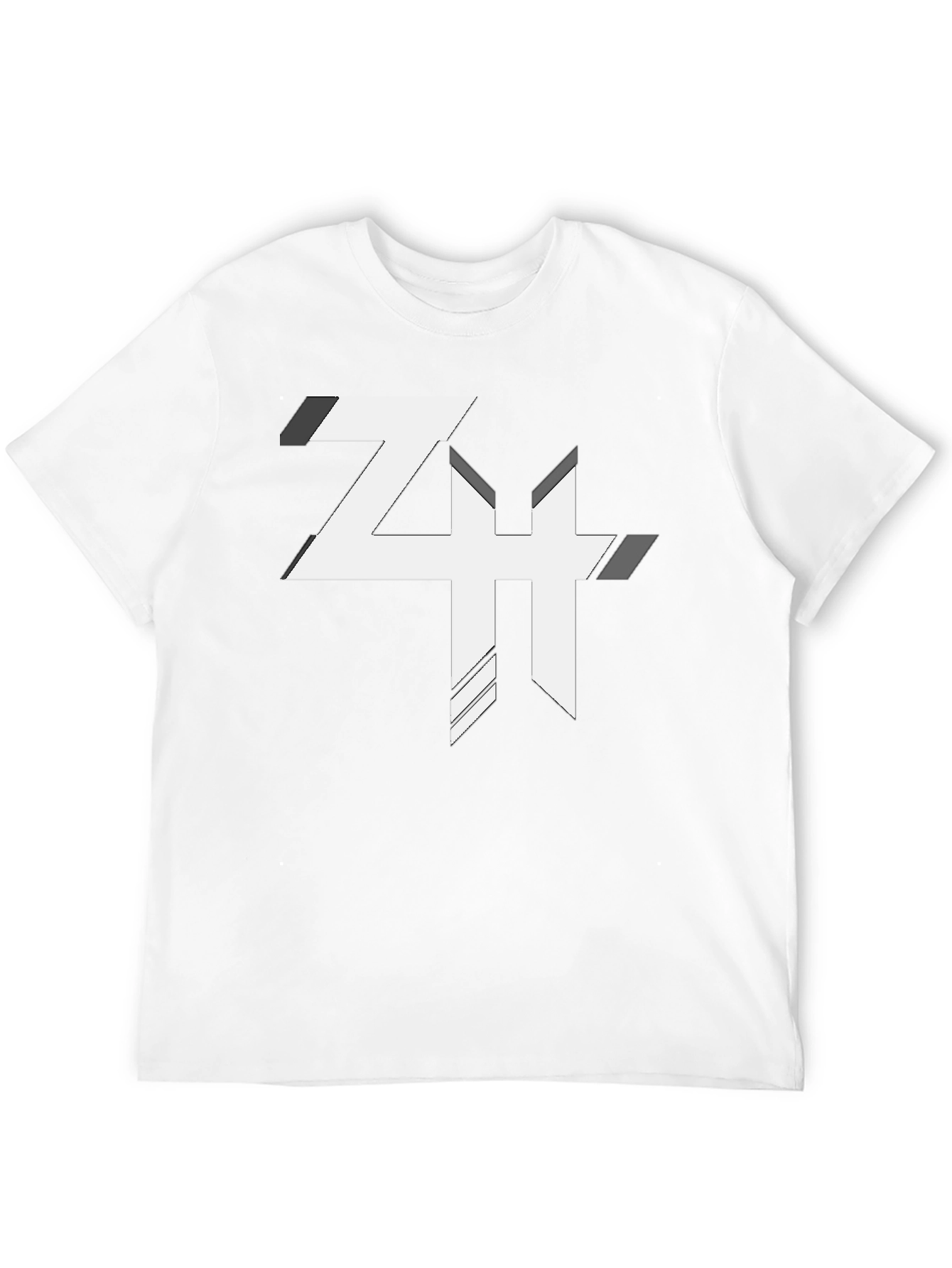 Abstract Logo Graphic Print T-Shirt - Casual Comfort