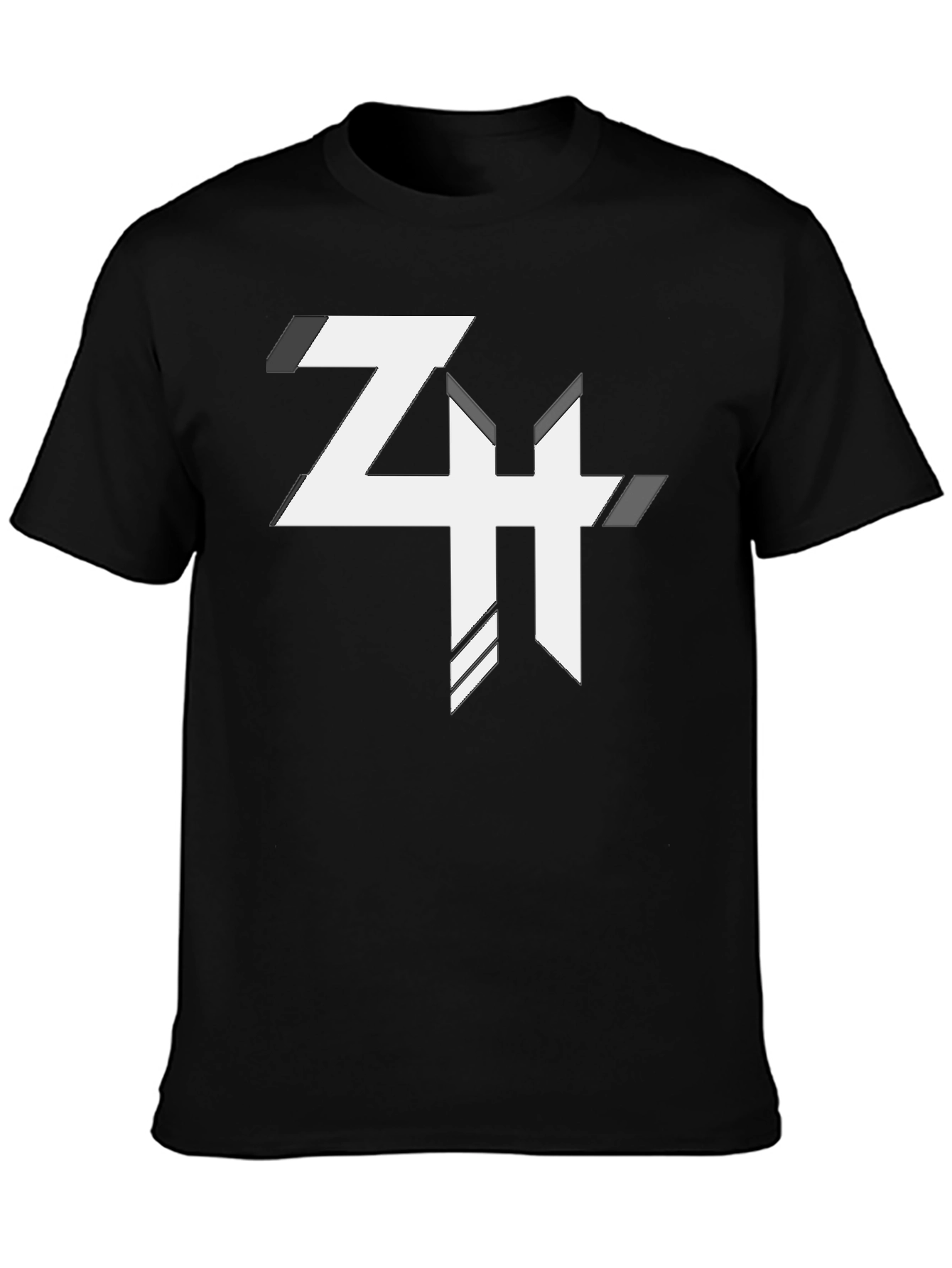 Abstract Logo Graphic Print T-Shirt - Casual Comfort
