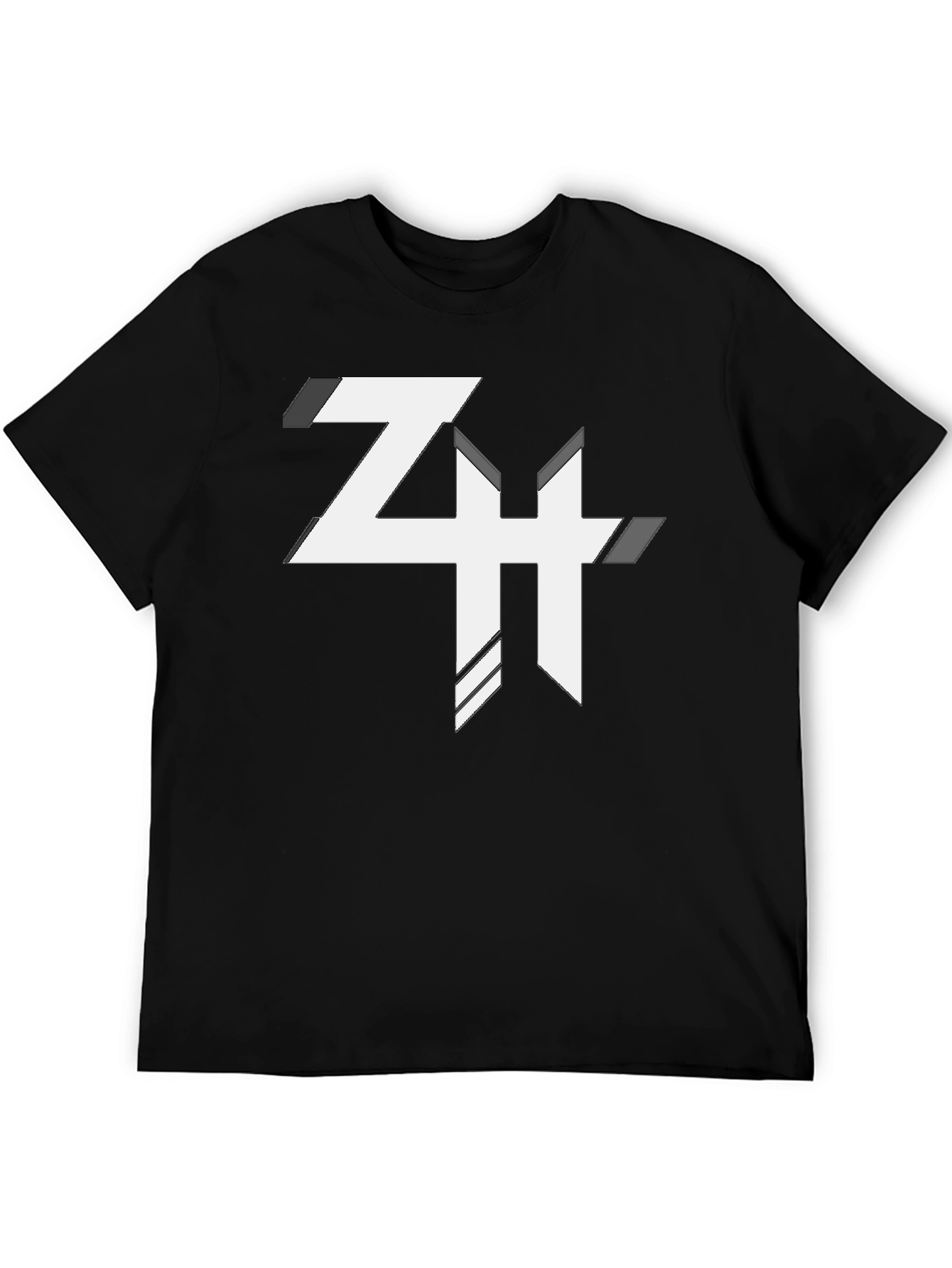 Abstract Logo Graphic Print T-Shirt - Casual Comfort