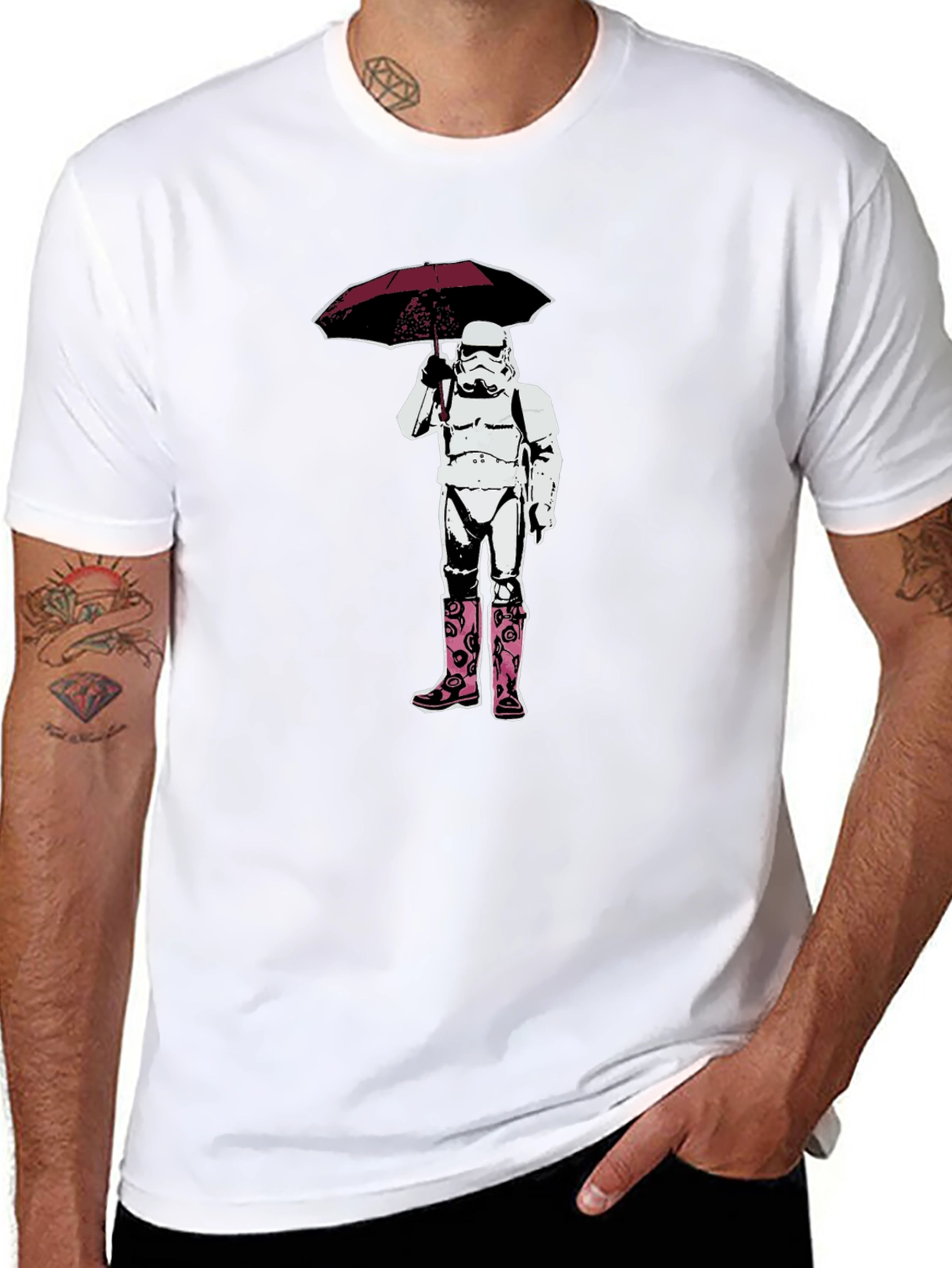Stormtrooper Umbrella and Boots T-Shirt