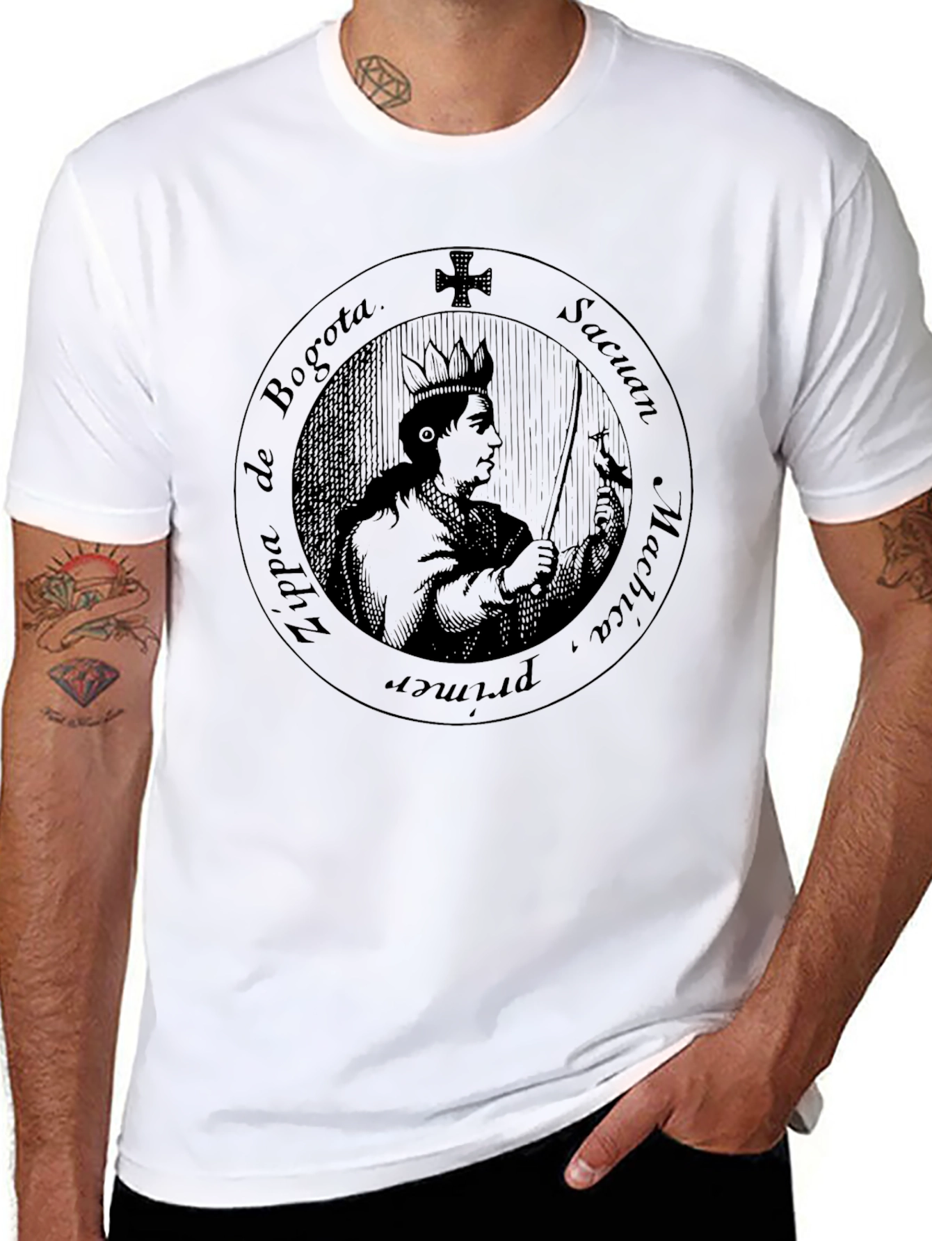 Bogota Zipa T-Shirt - Premium Black Tee