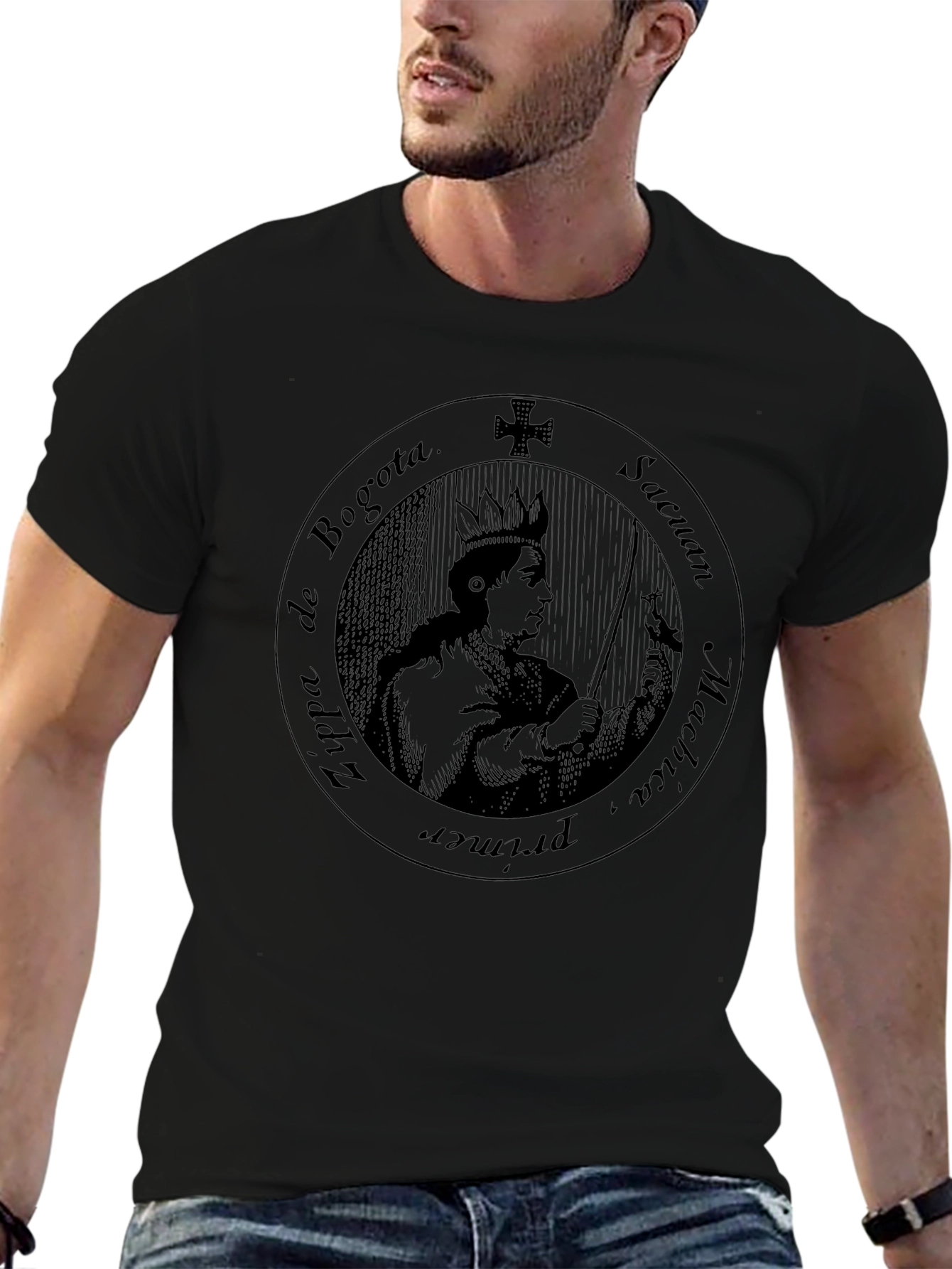Bogota Zipa T-Shirt - Premium Black Tee