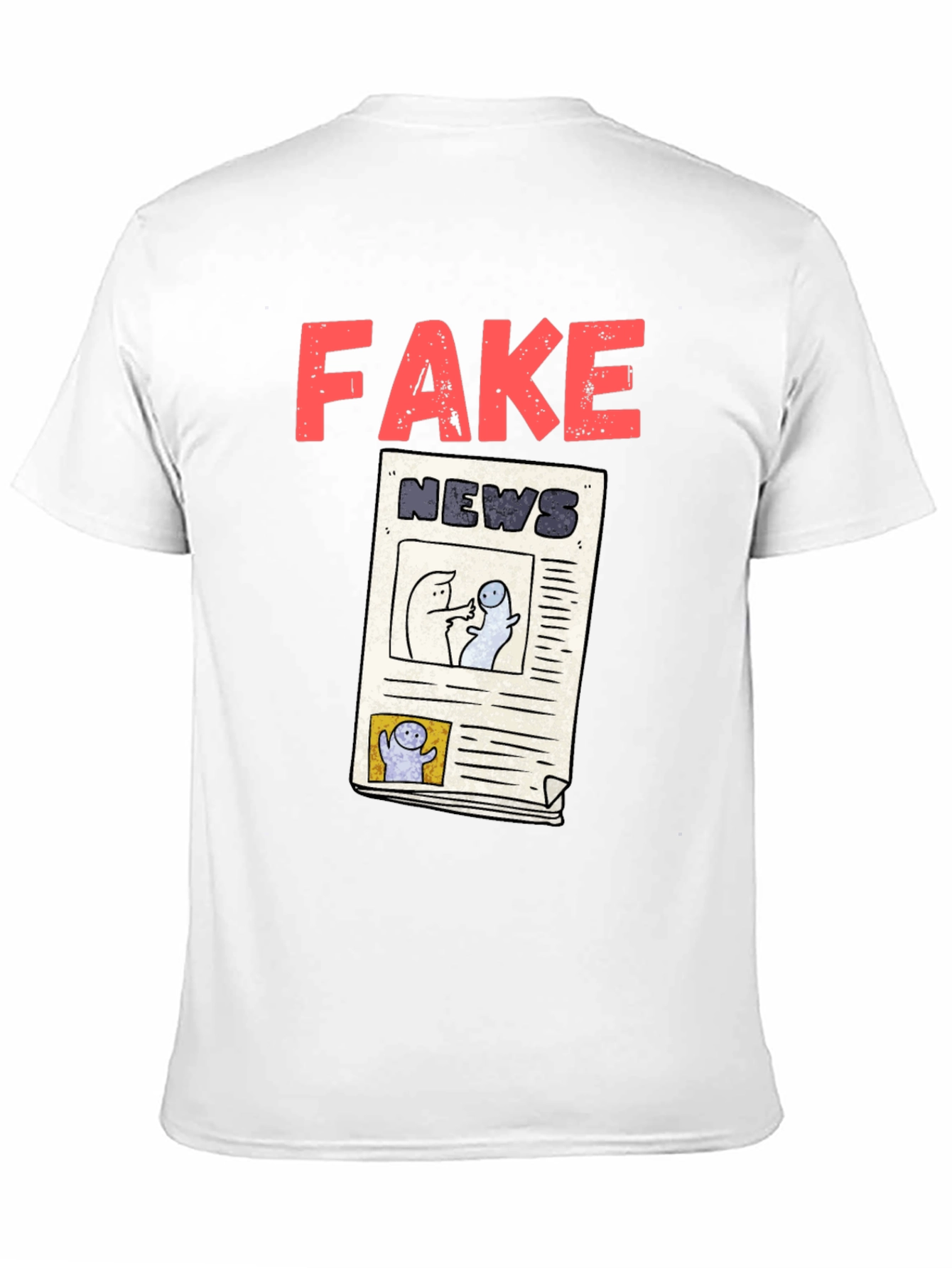 Fake News Graphic Tee - Unisex Black T-Shirt