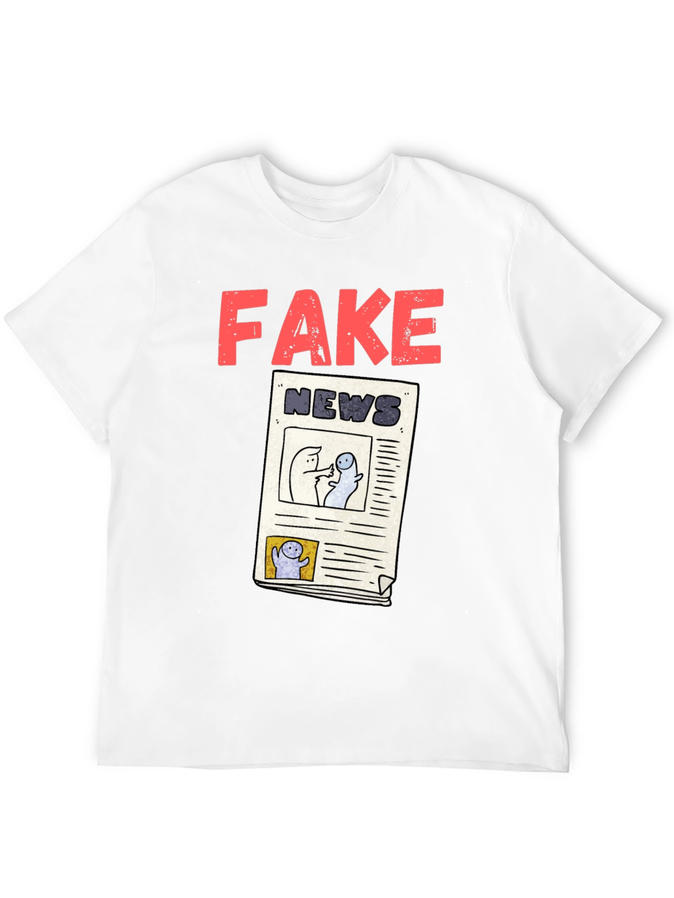 Fake News Graphic Tee - Unisex Black T-Shirt
