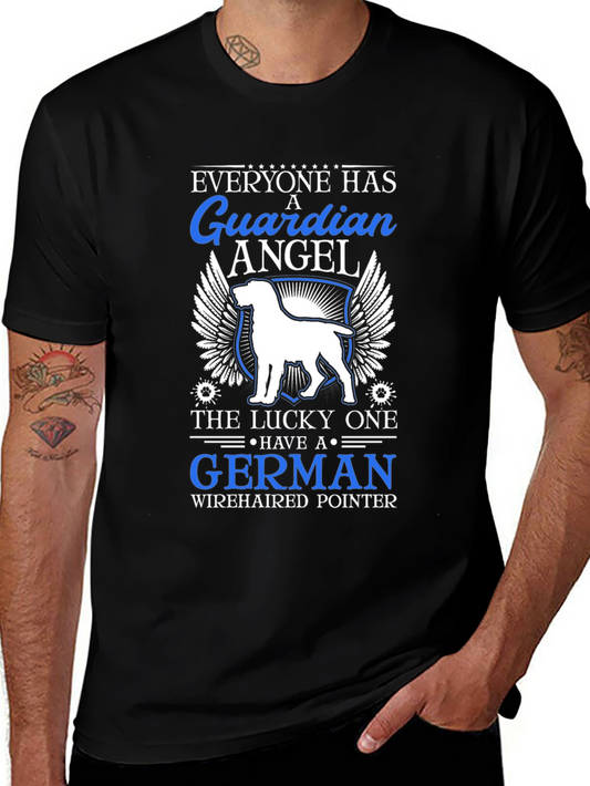 German Wirehaired Pointer Guardian Angel T-Shirt