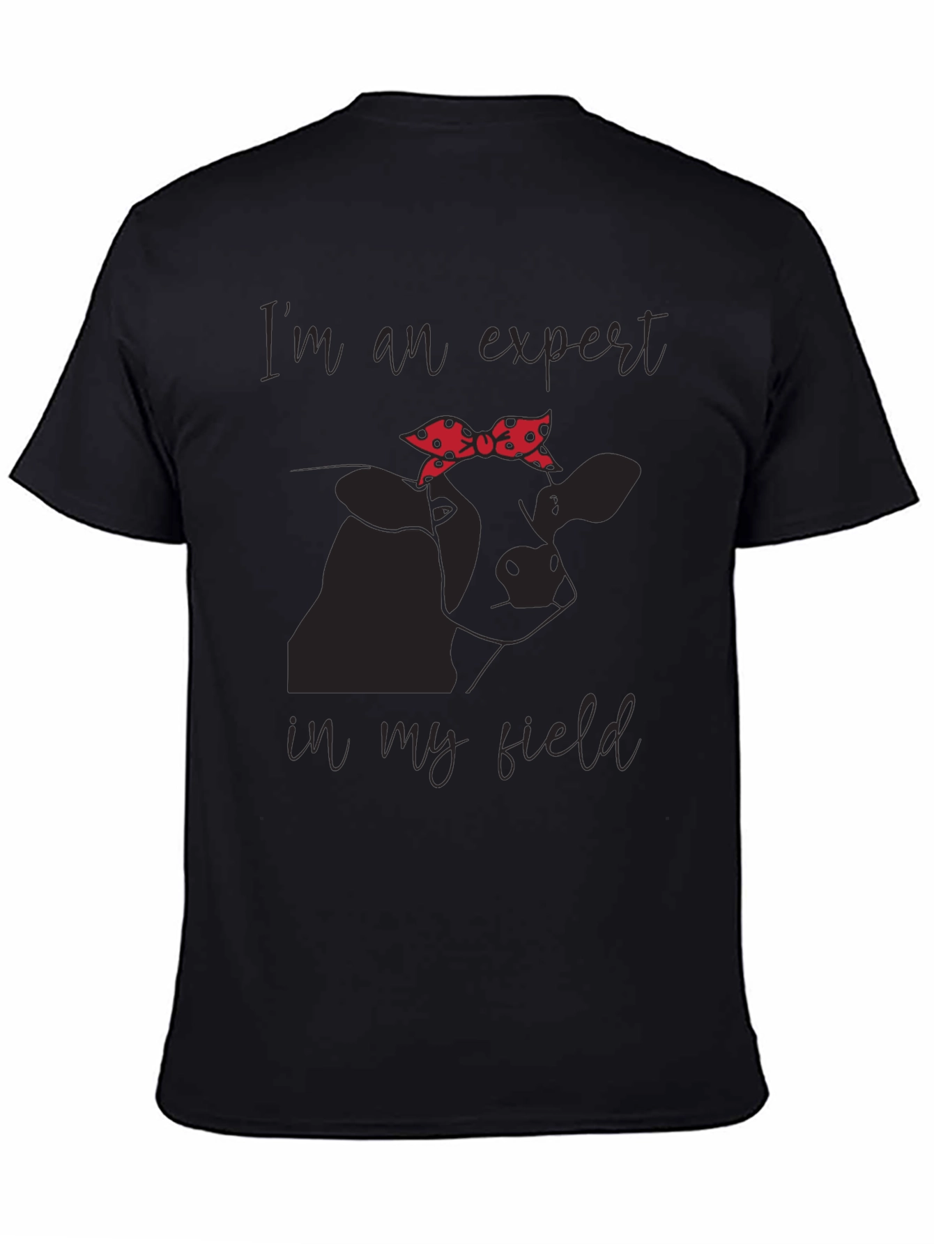 Expert in My Field Cow Graphic Tee
