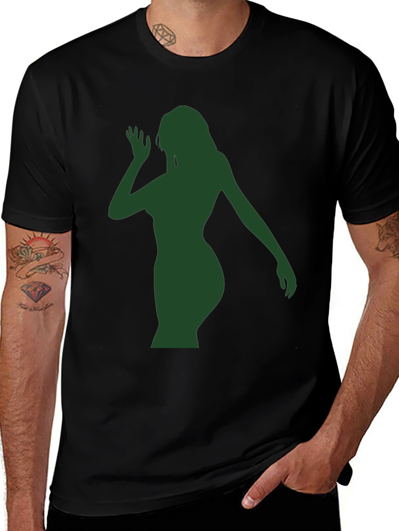 Silhouette Tee - Stylish Graphic Print T-Shirt