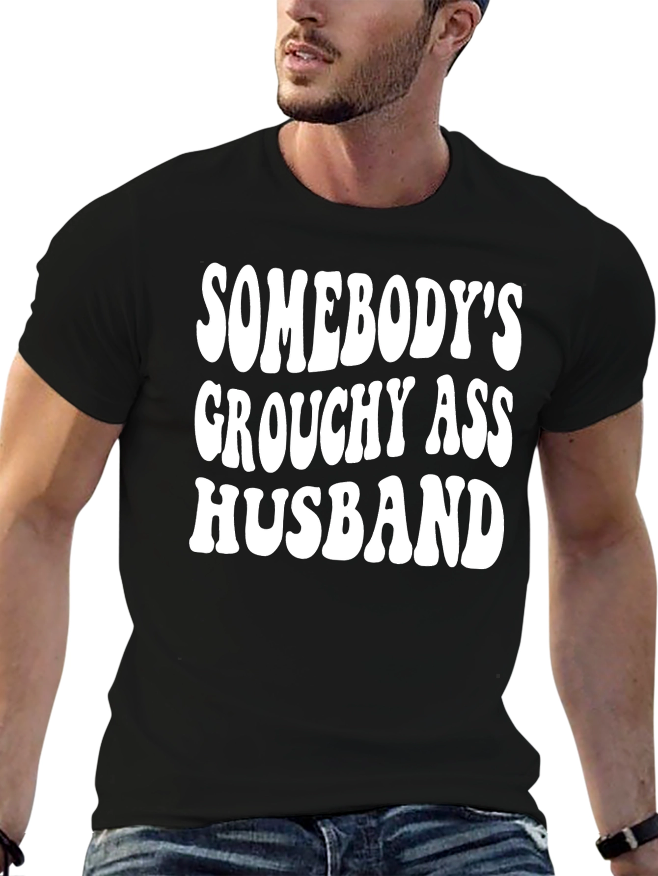 Grouchy Husband Graphic Tee - Funny Husband T-Shirt