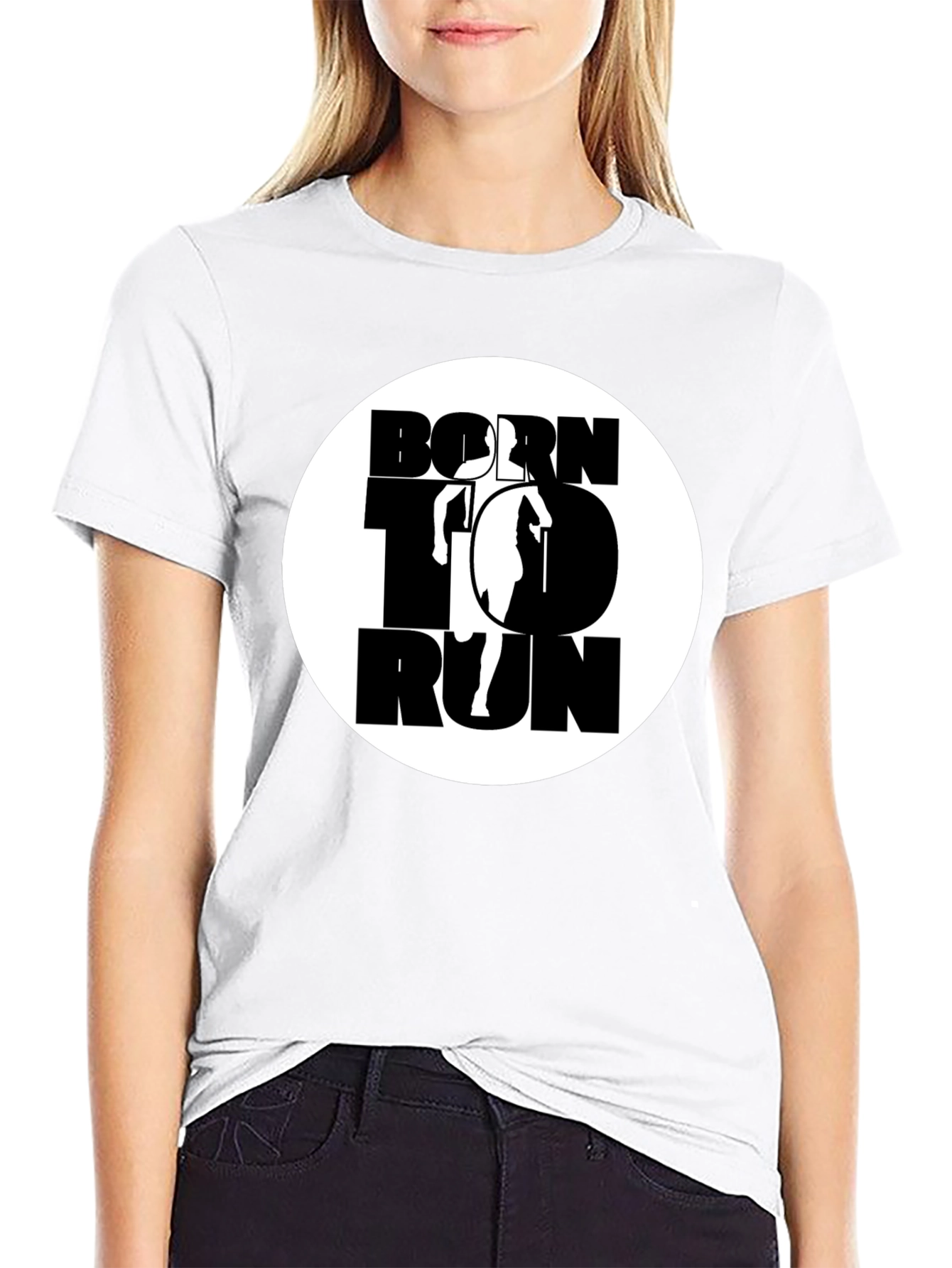 Born to Run Graphic Tee - Black