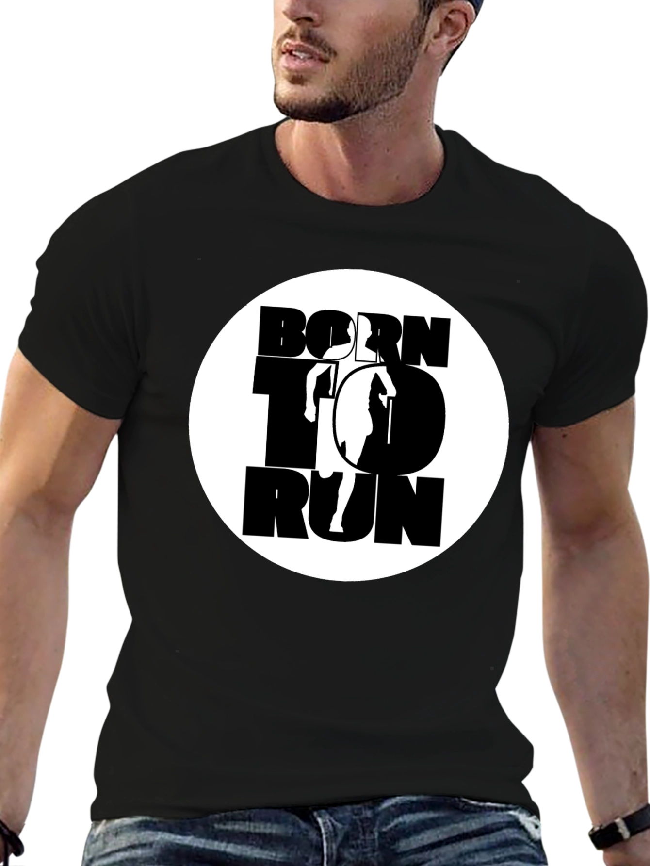Born to Run Graphic Tee - Black