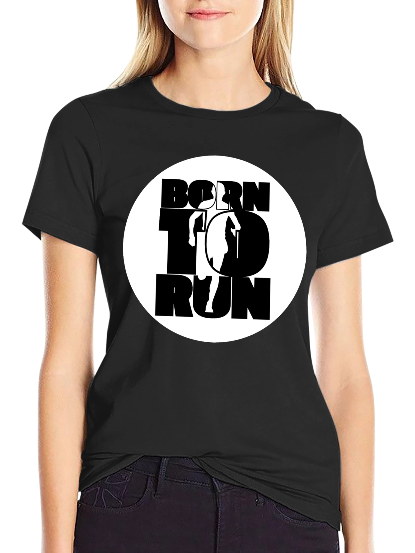 Born to Run Graphic Tee - Black