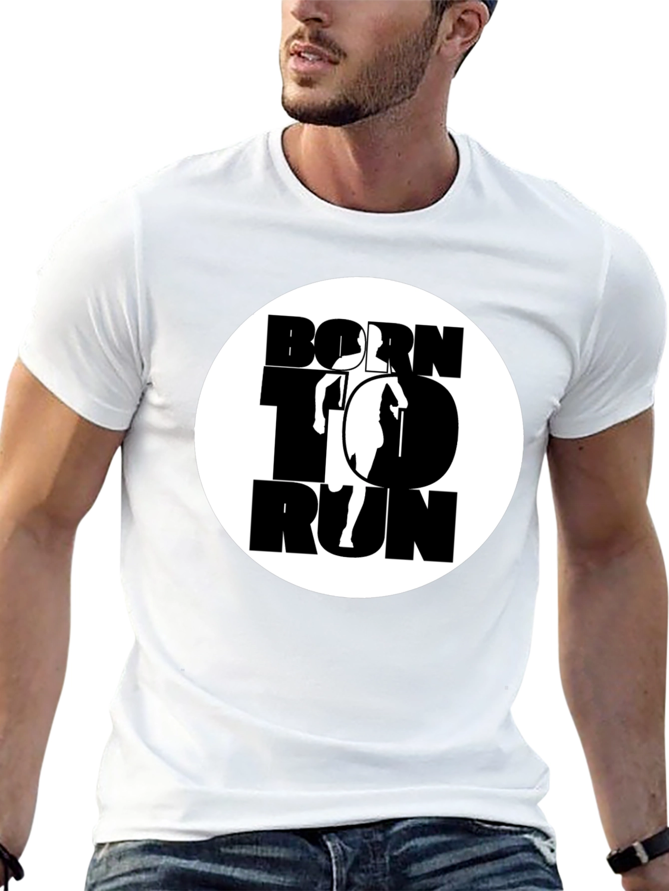 Born to Run Graphic Tee - Black