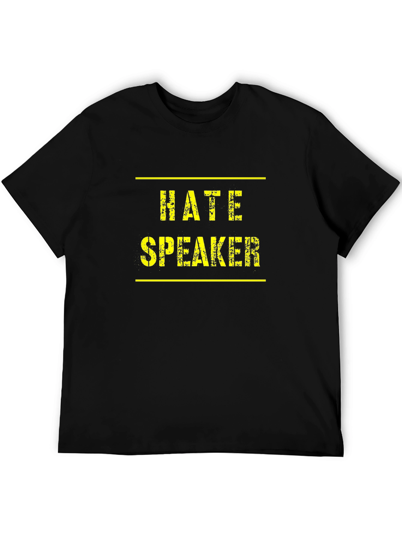 Hate Speaker Graphic Tee - Mens Black T-Shirt