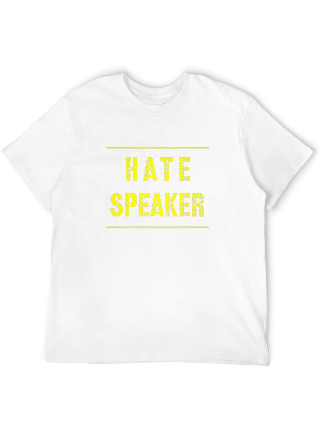 Hate Speaker Graphic Tee - Mens Black T-Shirt