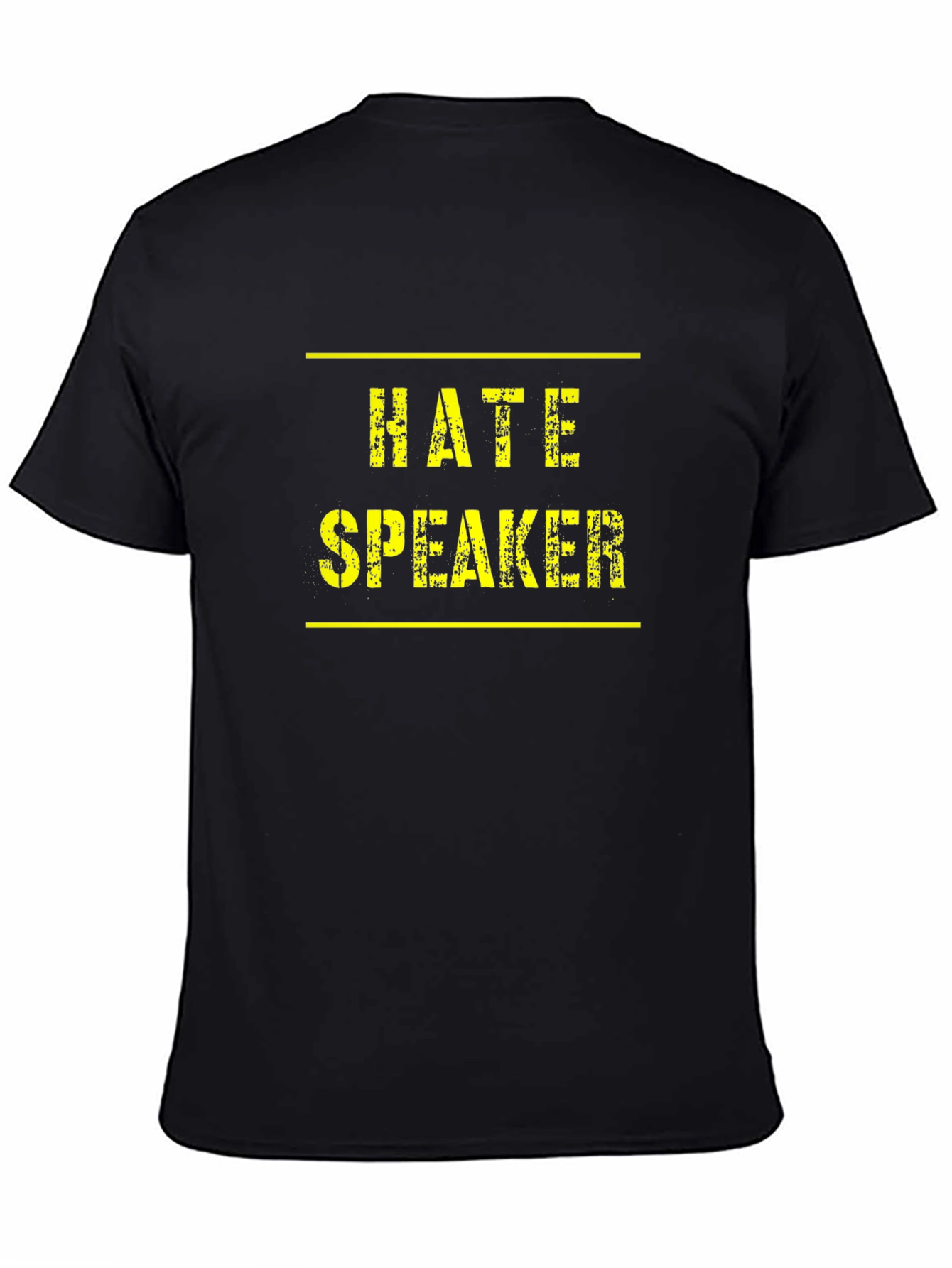 Hate Speaker Graphic Tee - Mens Black T-Shirt