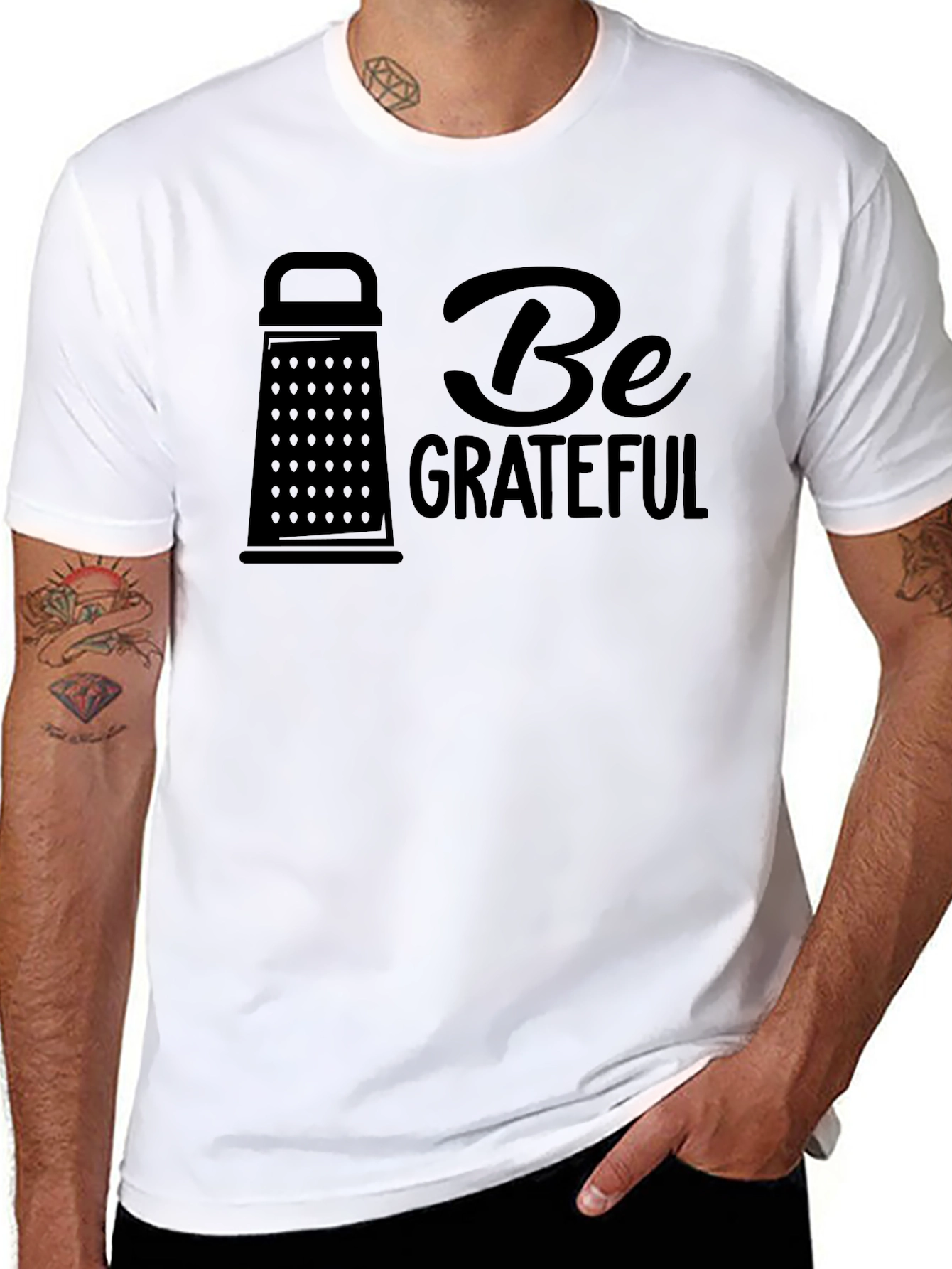 Be Grateful Funny Grater Design Tee