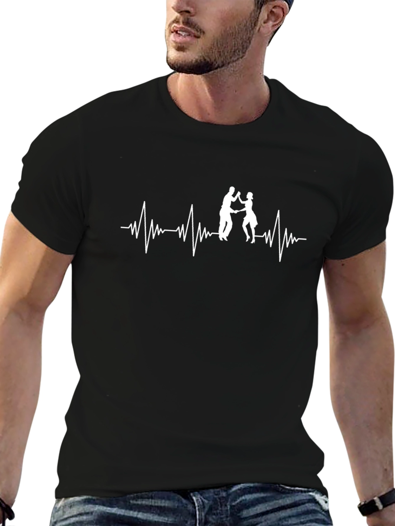 Dance Heartbeat Tee - Salsa Rhythm Graphic T-Shirt