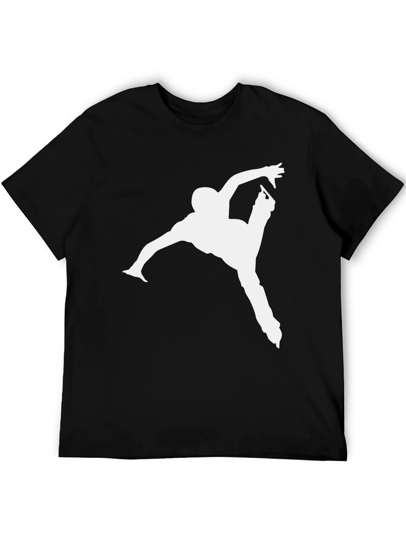Figure Skating T-Shirt - Black Cotton Tee