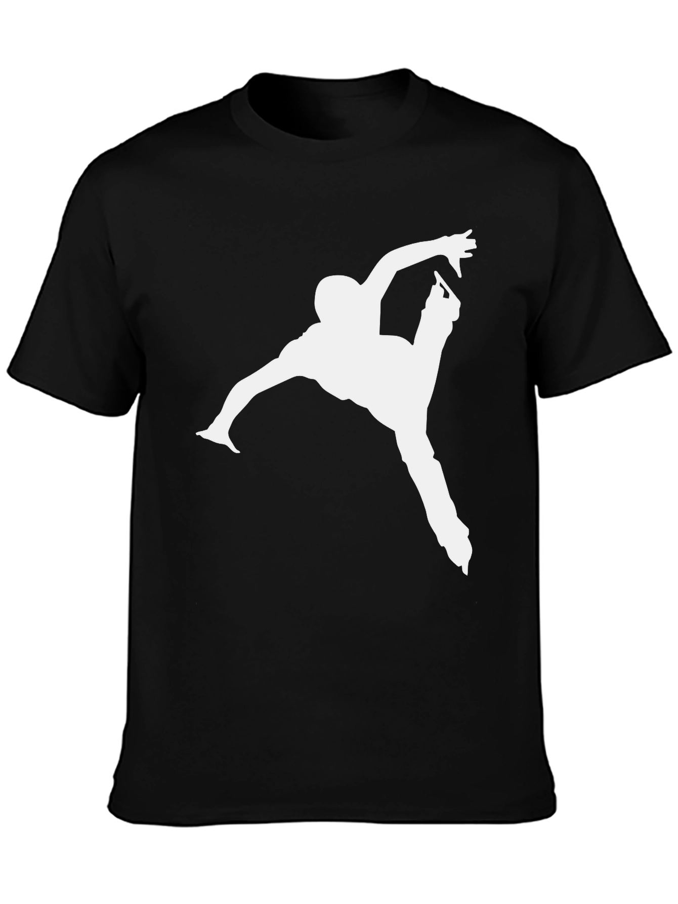 Figure Skating T-Shirt - Black Cotton Tee