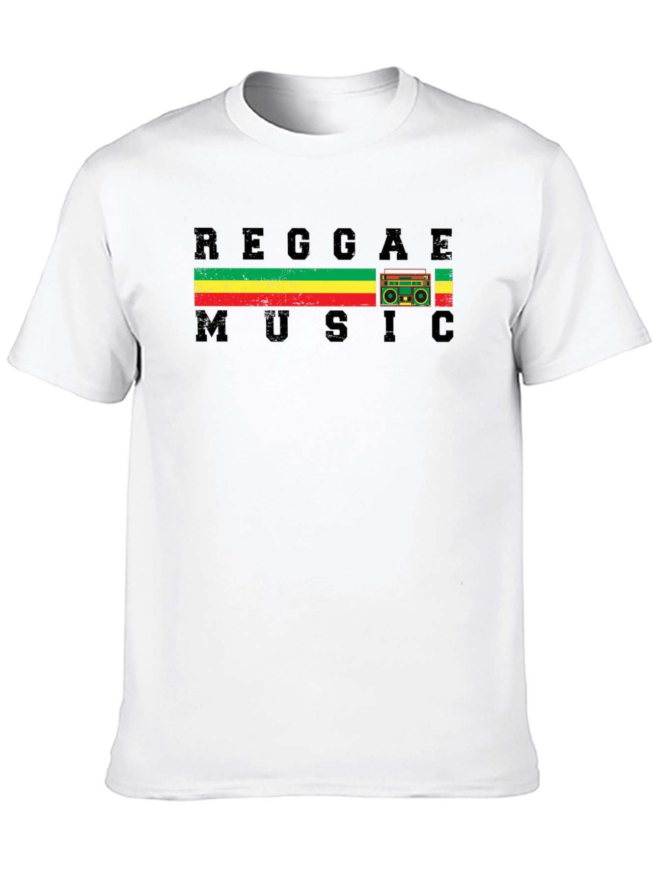 Reggae Music Graphic Tee - Stylish Black T-Shirt